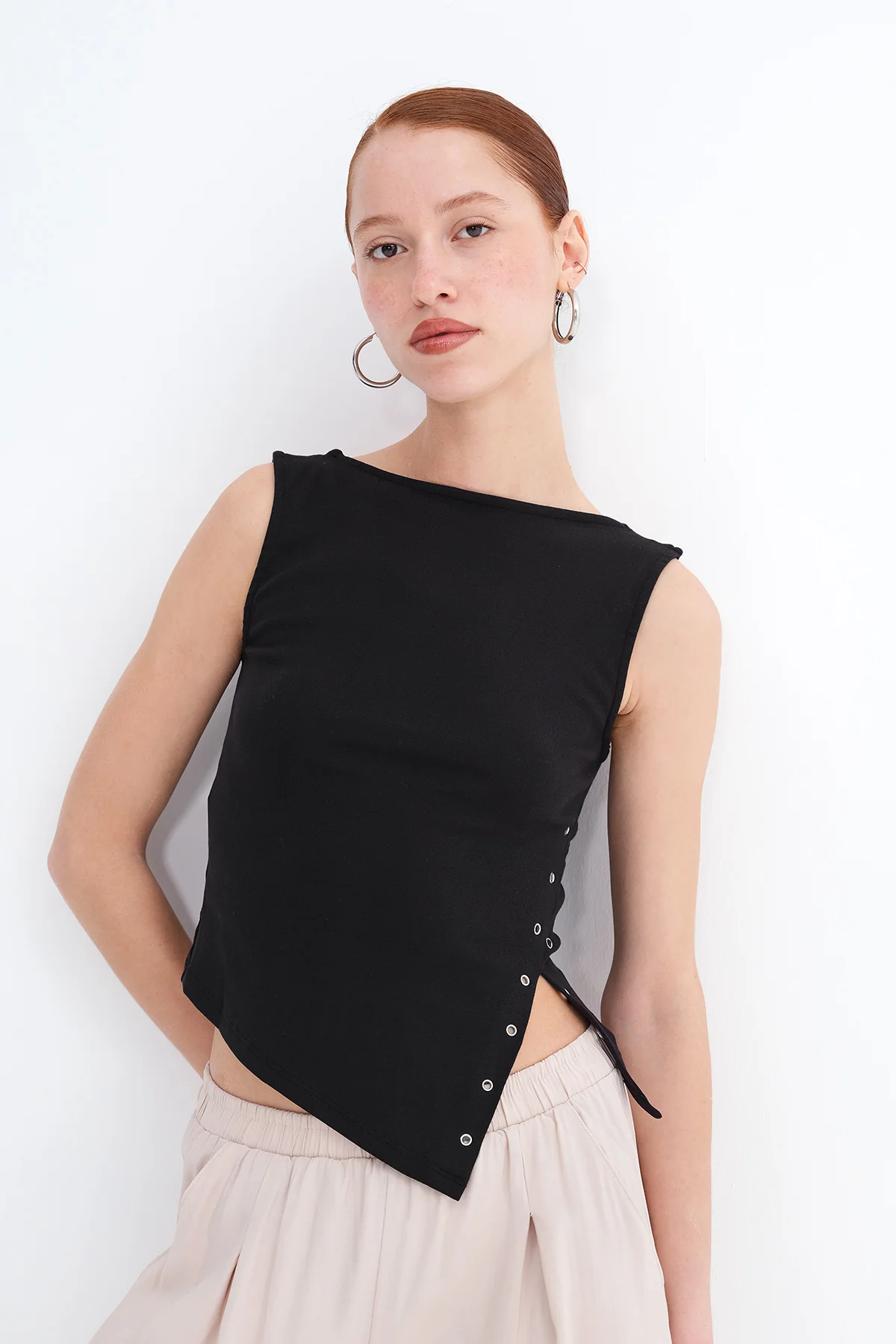 Asymmetric Cut Blouse - Image 12