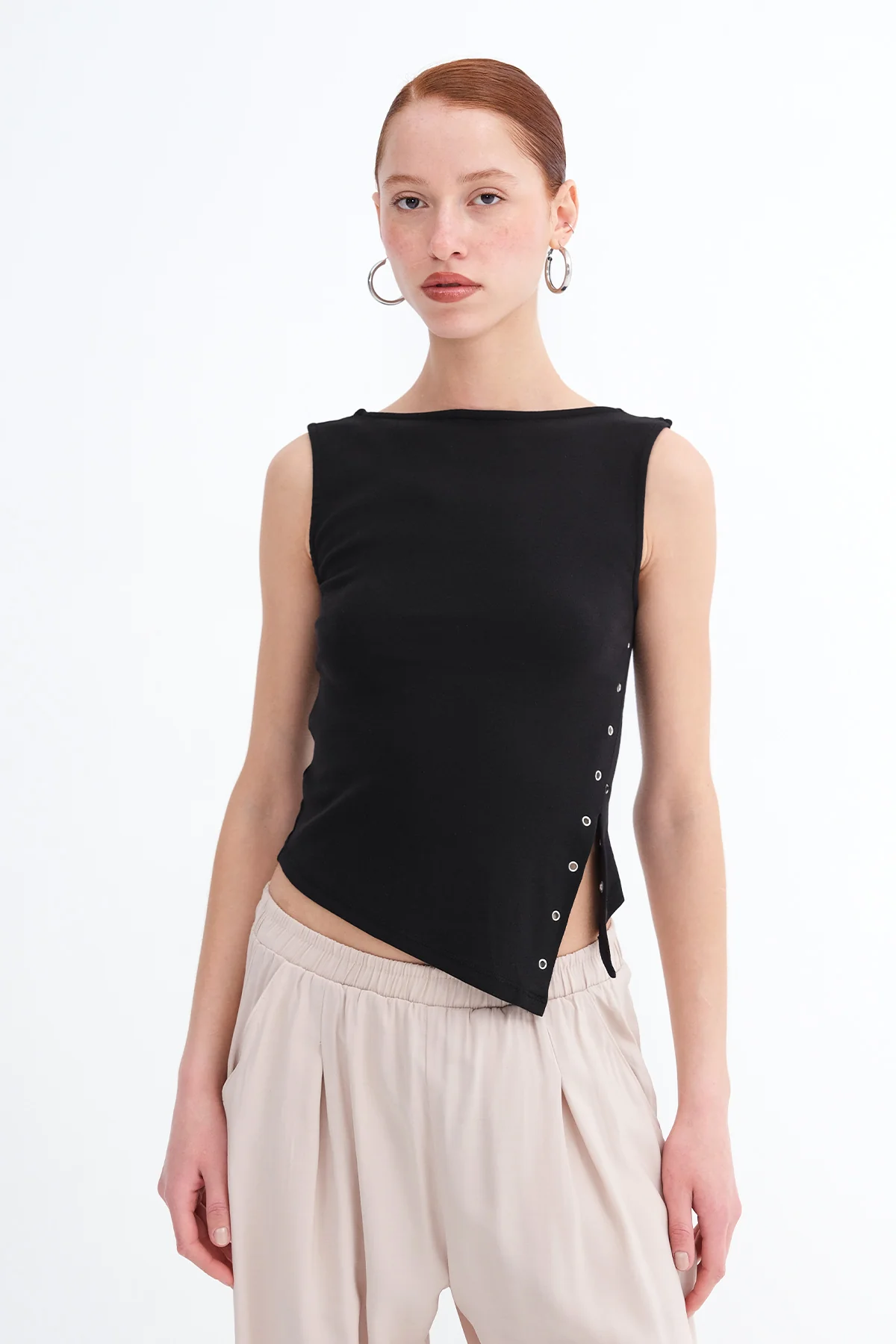 Asymmetric Cut Blouse - Image 6