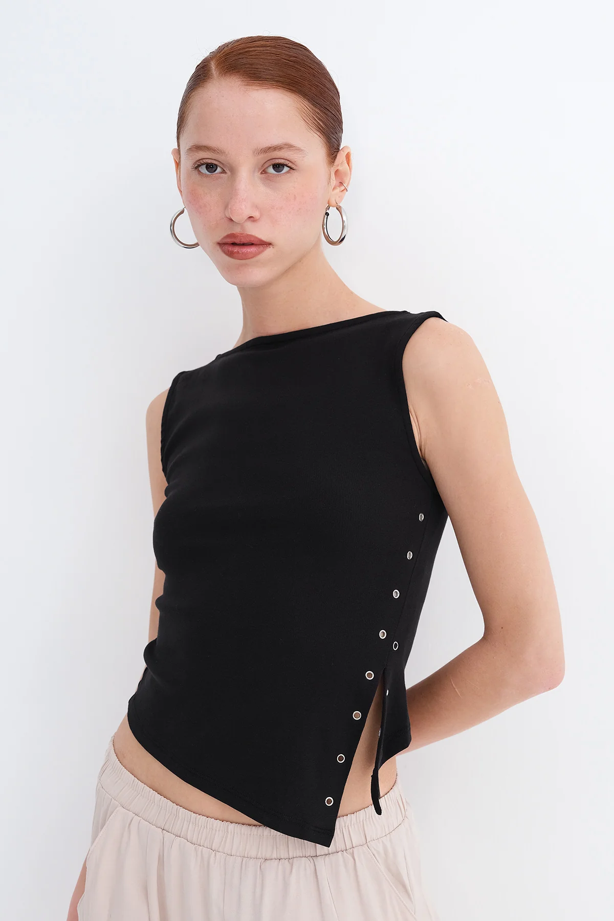 Asymmetric Cut Blouse - Image 8