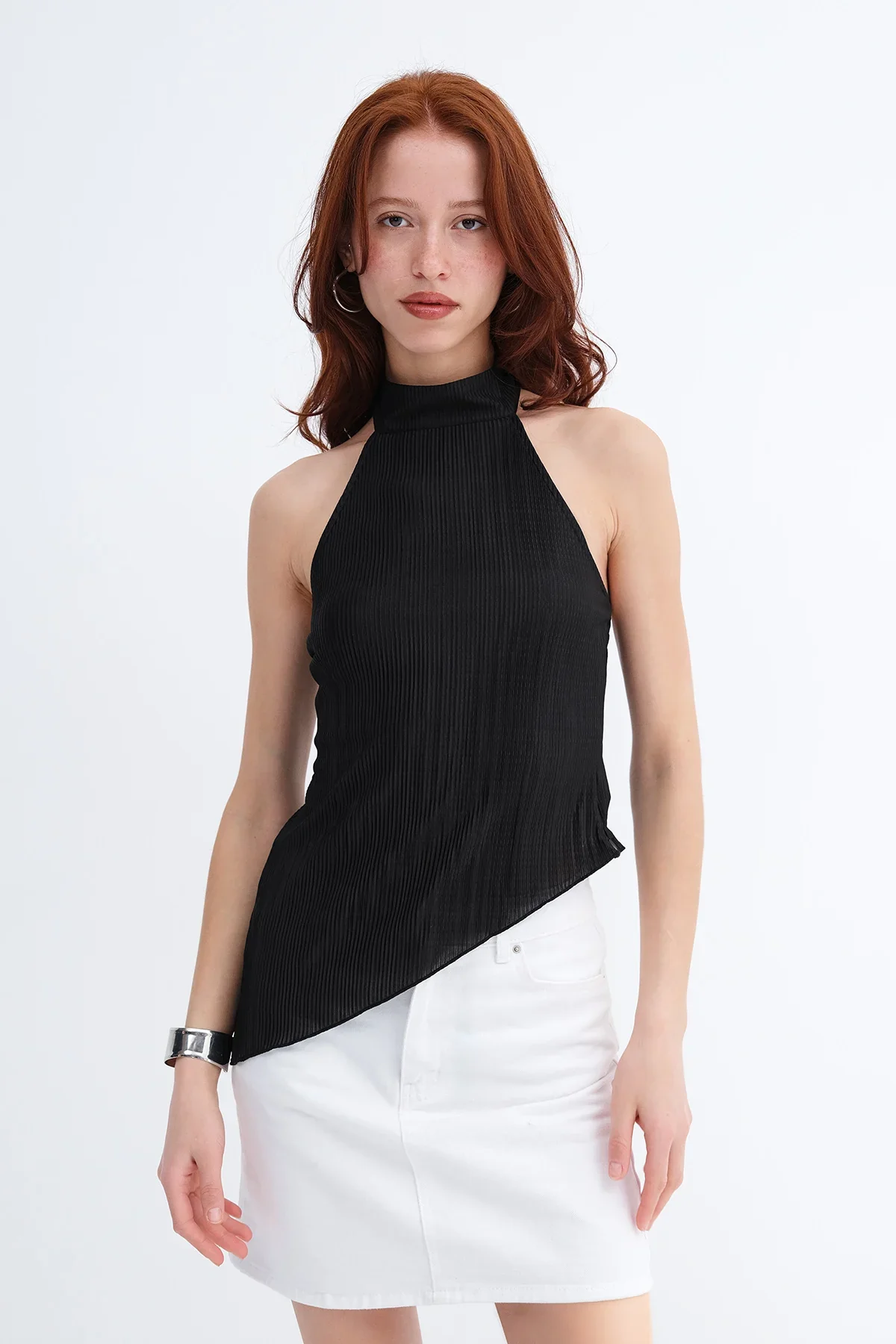 Asymmetrical Cut Blouse - Image 13
