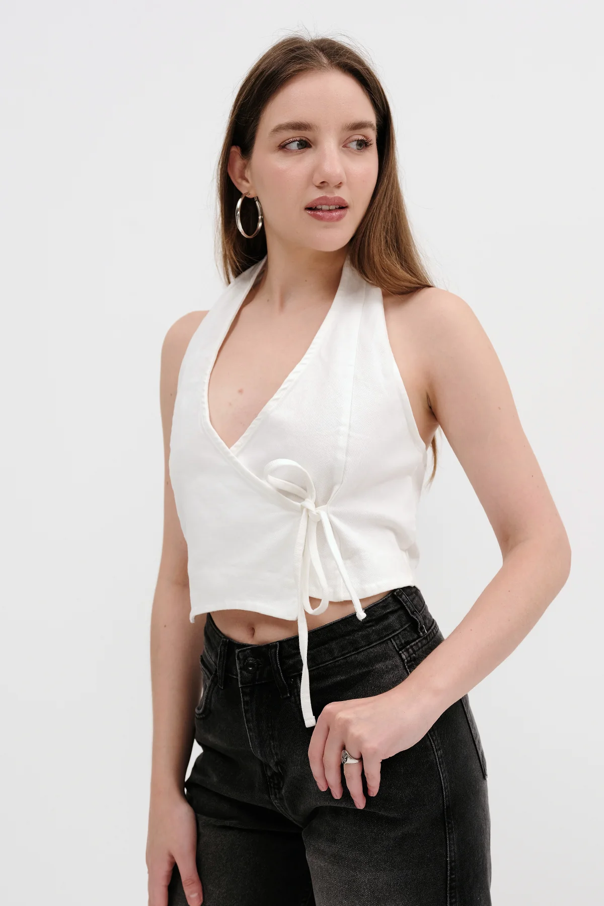 Backless Side Tie Blouse - Image 14