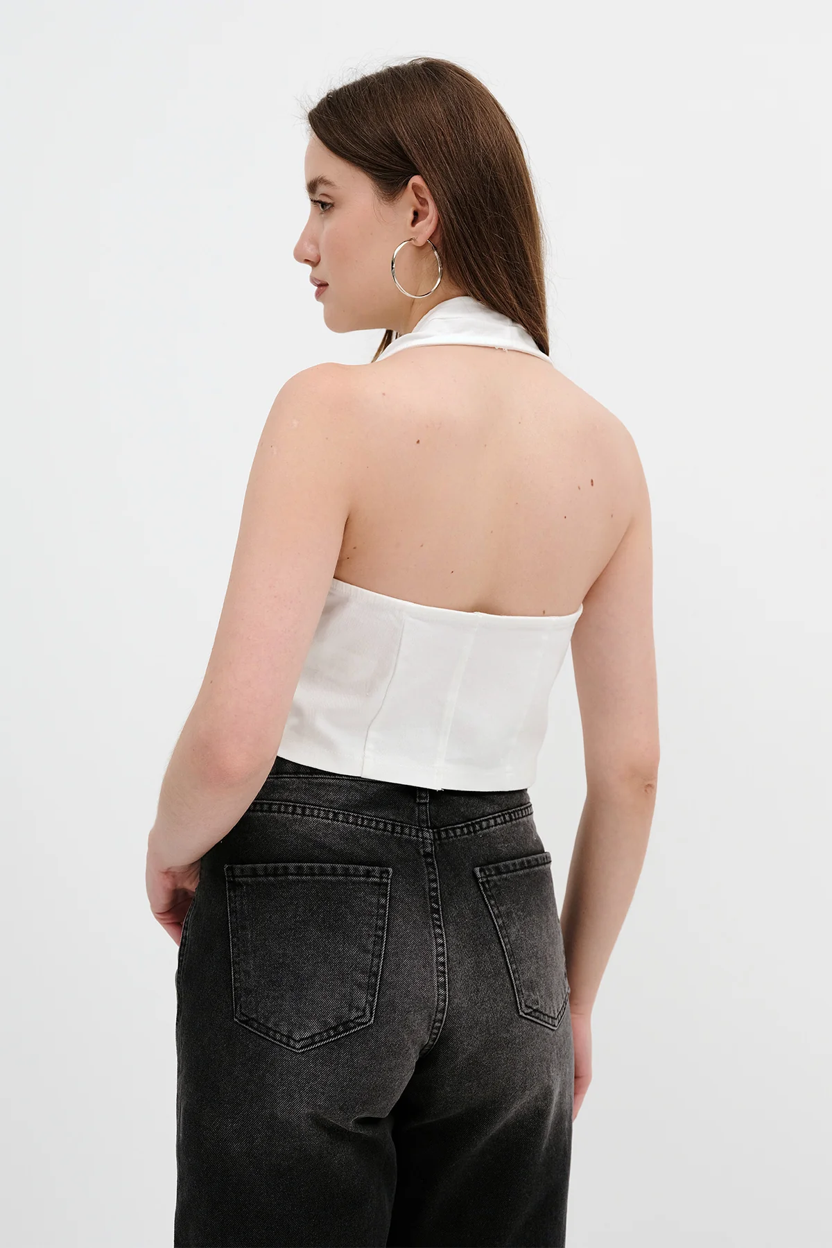 Backless Side Tie Blouse - Image 18
