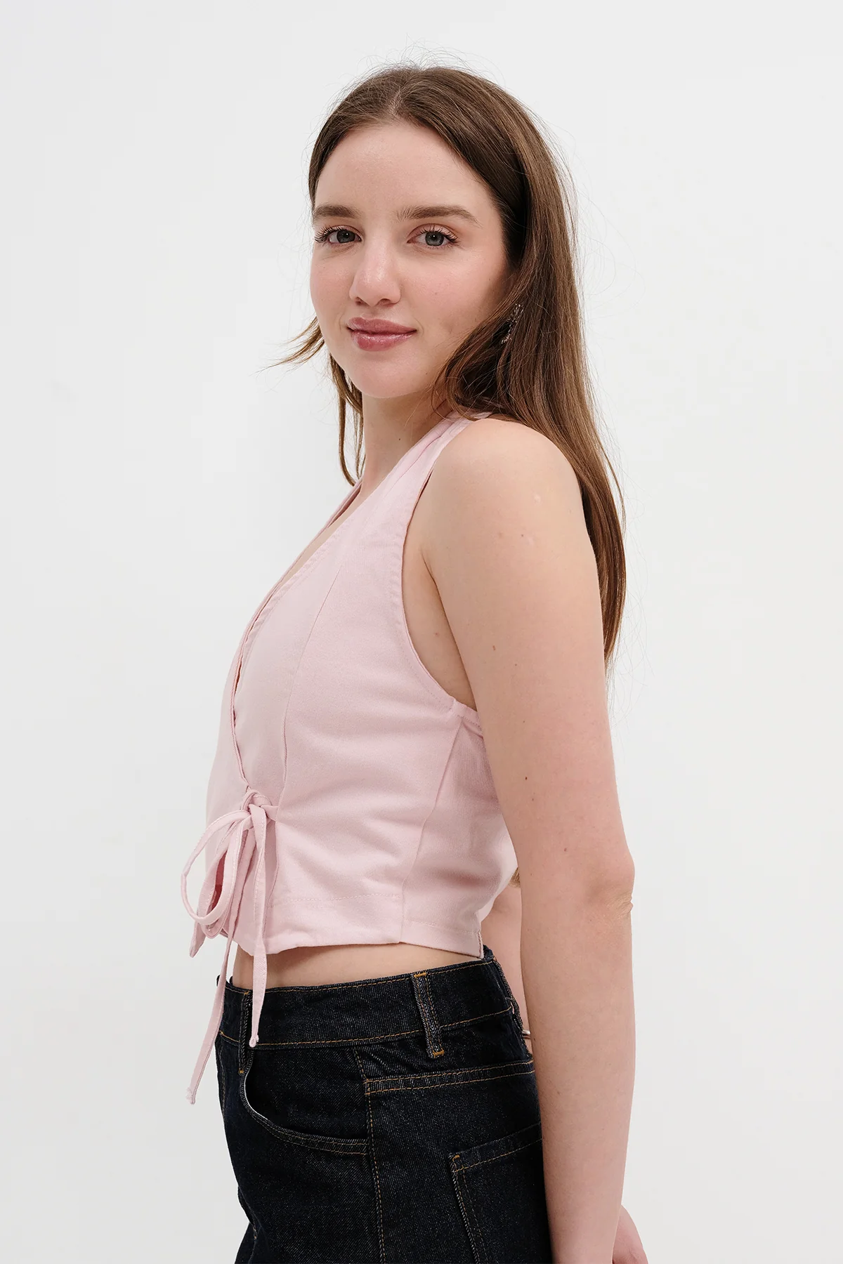 Backless Side Tie Blouse - Image 4