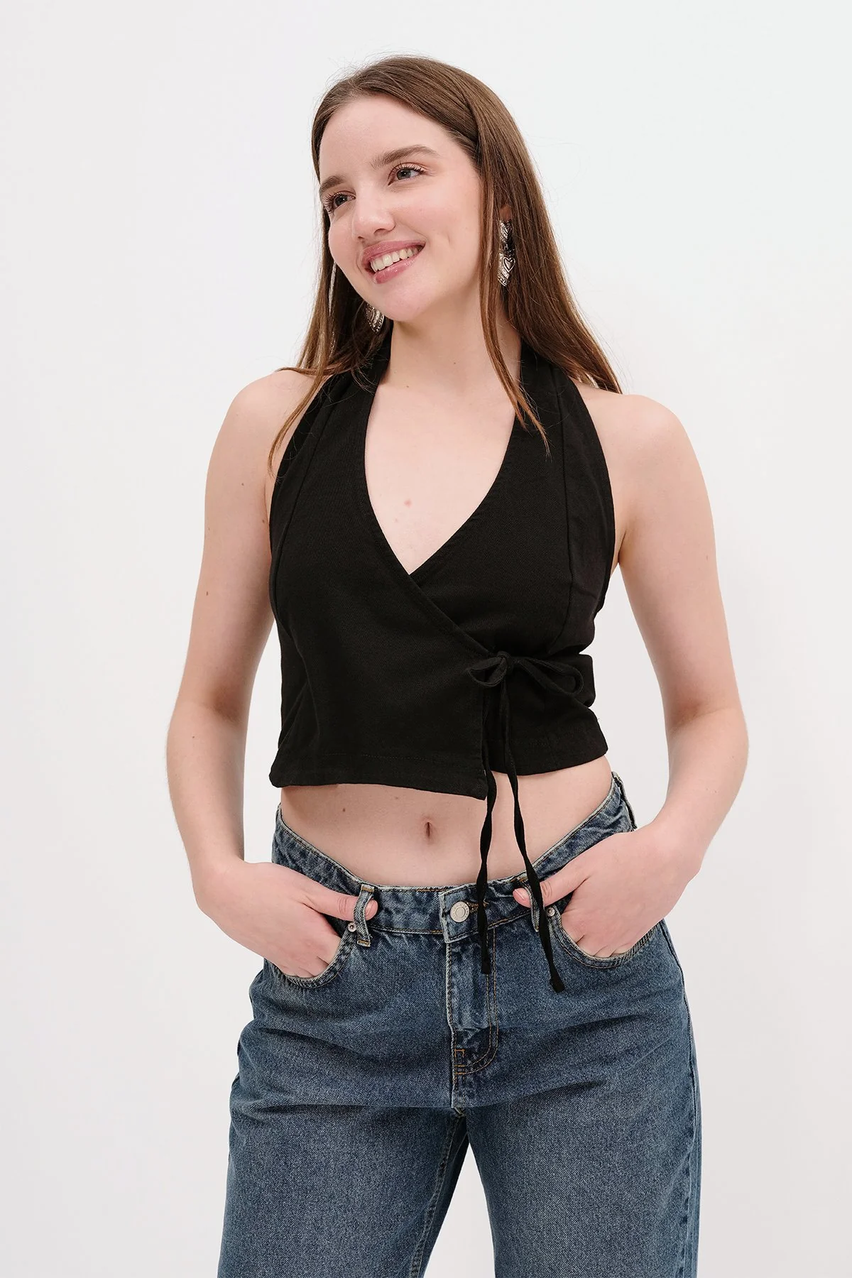 Backless Side Tie Blouse - Image 7