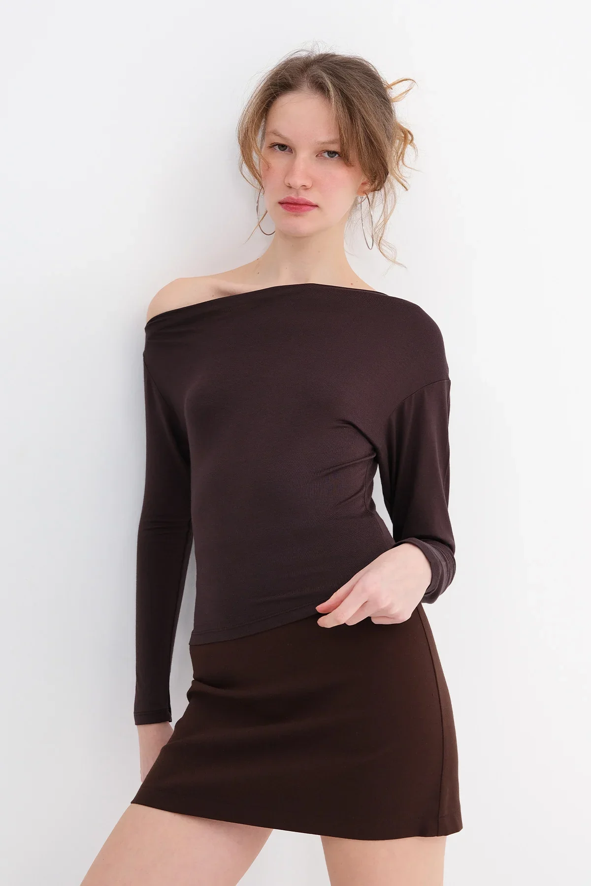 Basic Boat Neck Blouse - Image 10