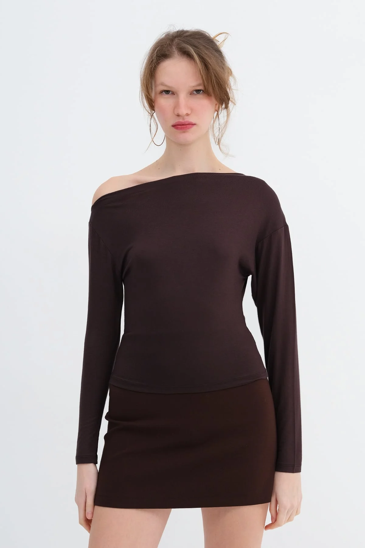 Basic Boat Neck Blouse - Image 17