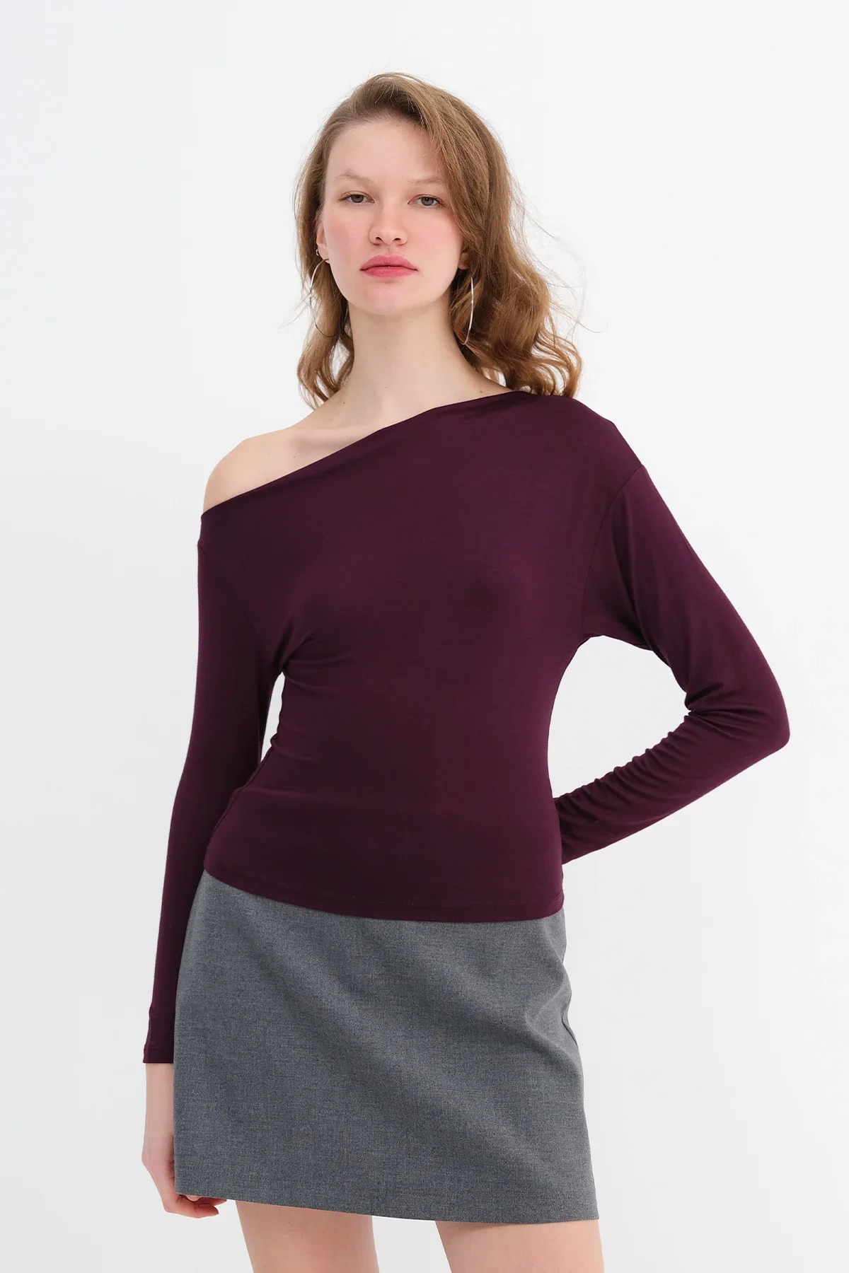 Basic Boat Neck Blouse - Image 20