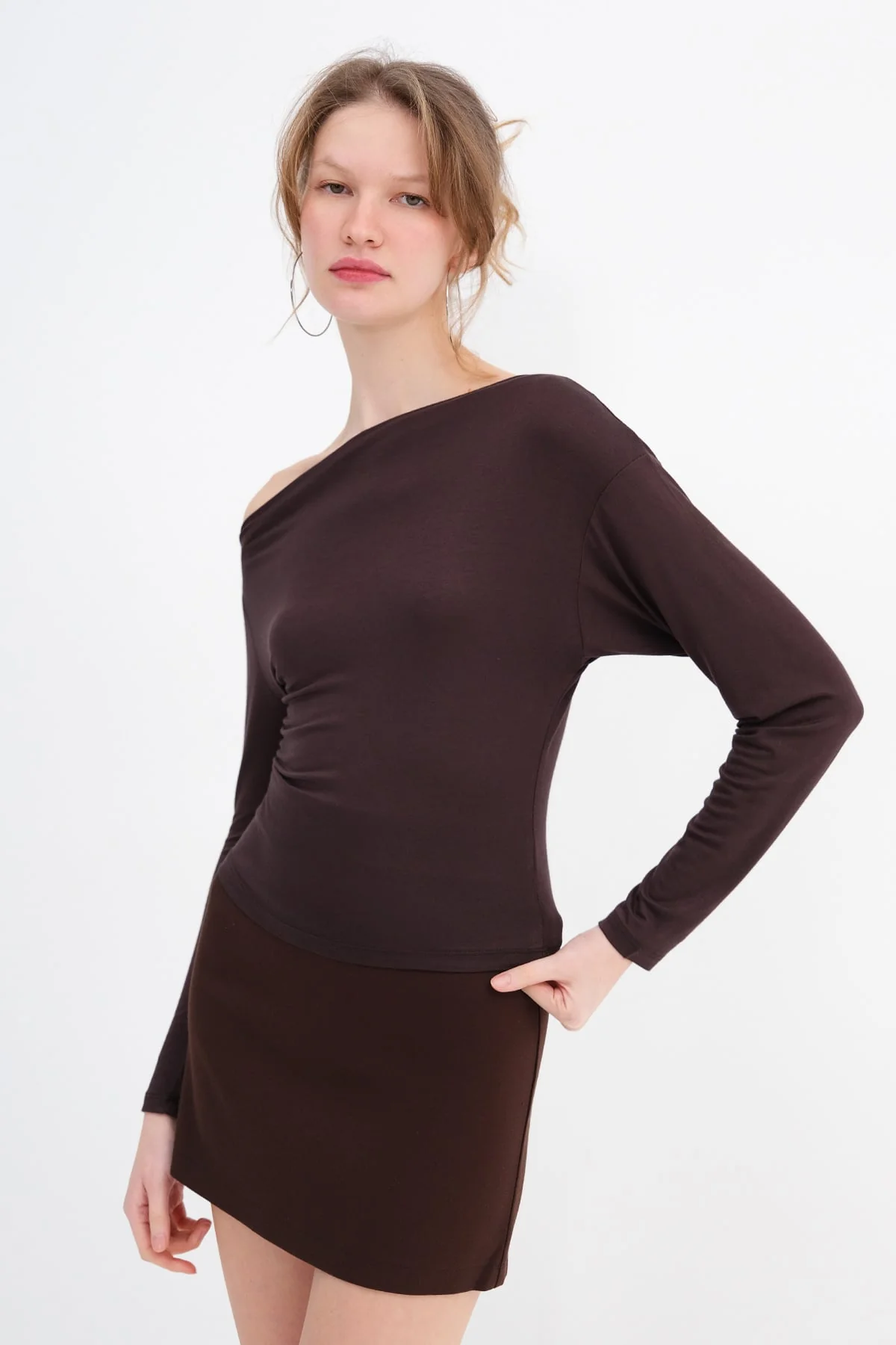 Basic Boat Neck Blouse - Image 24