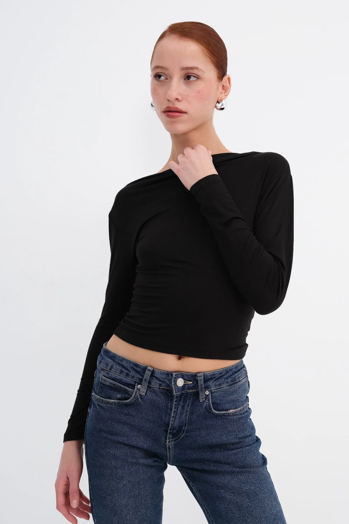 Basic Boat Neck Blouse - Image 29