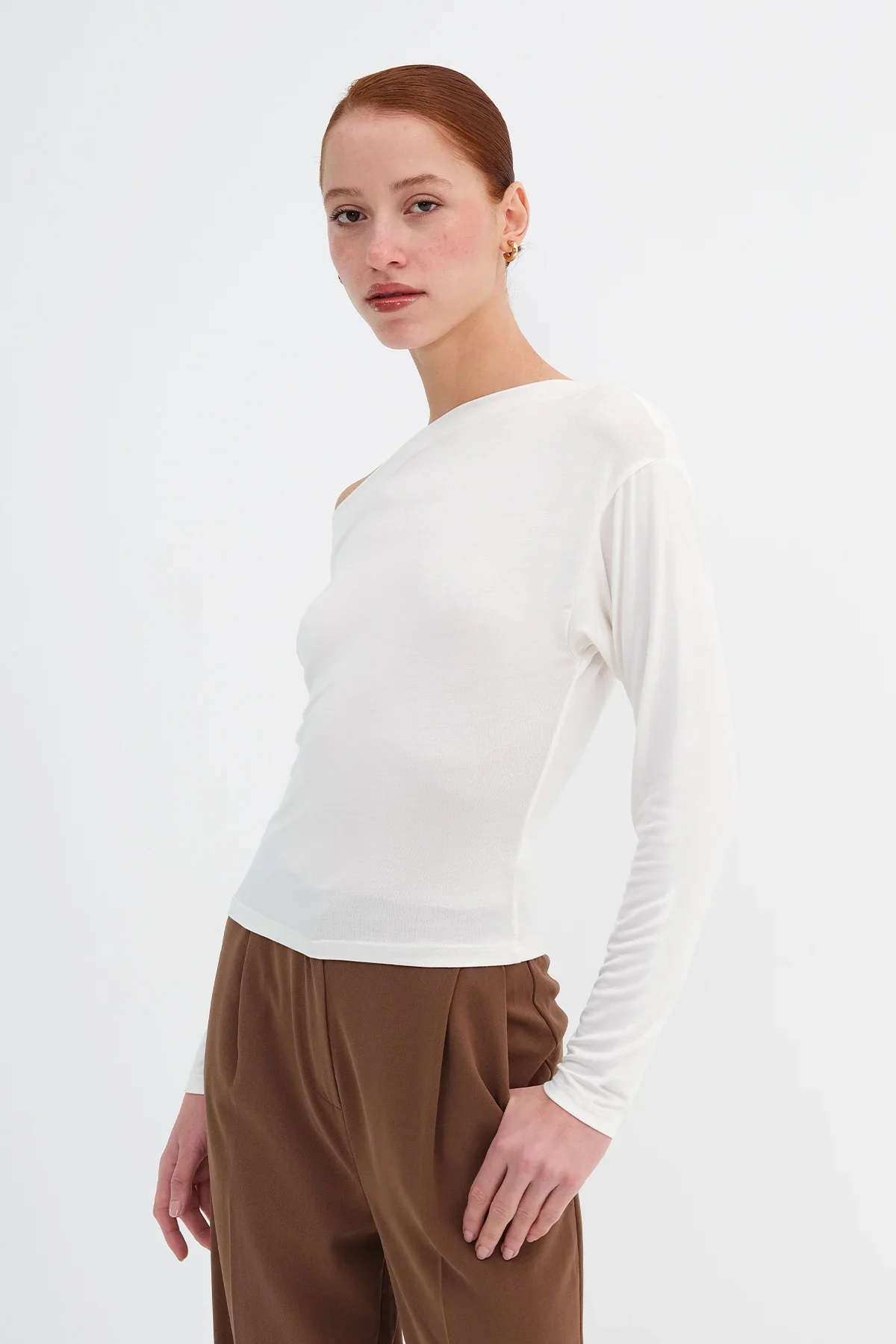 Basic Boat Neck Blouse - Image 30