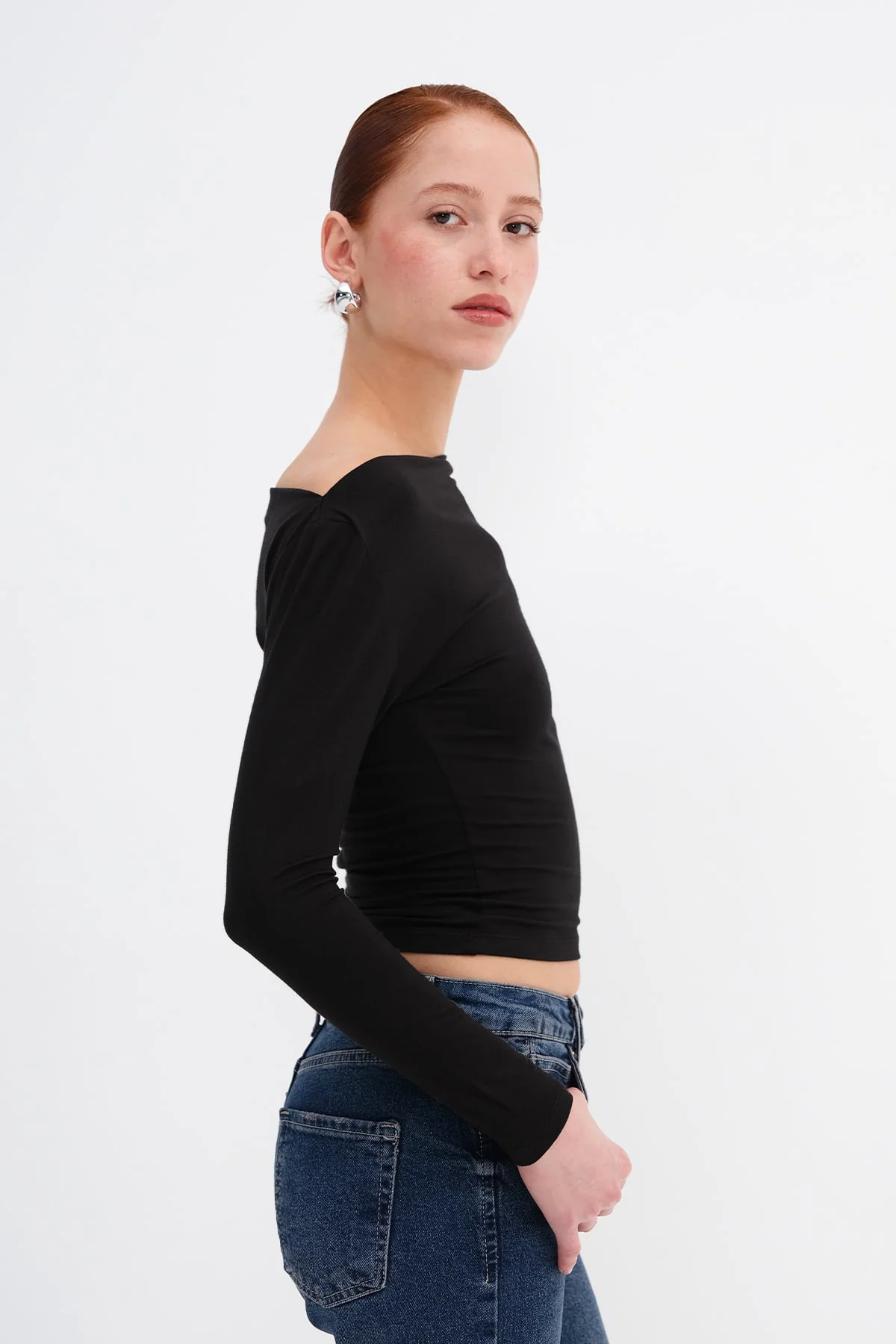 Basic Boat Neck Blouse - Image 35