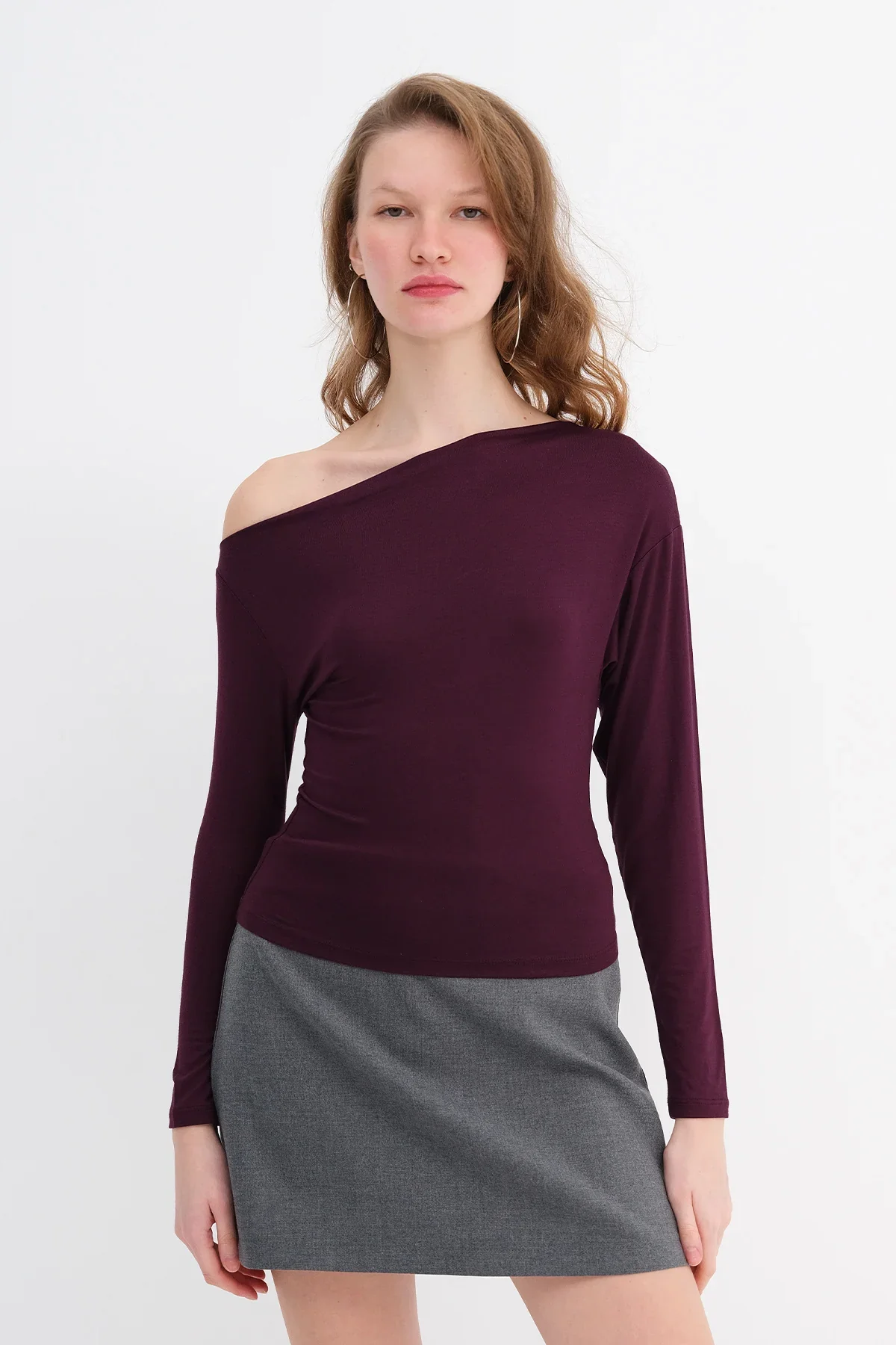 Basic Boat Neck Blouse - Image 4