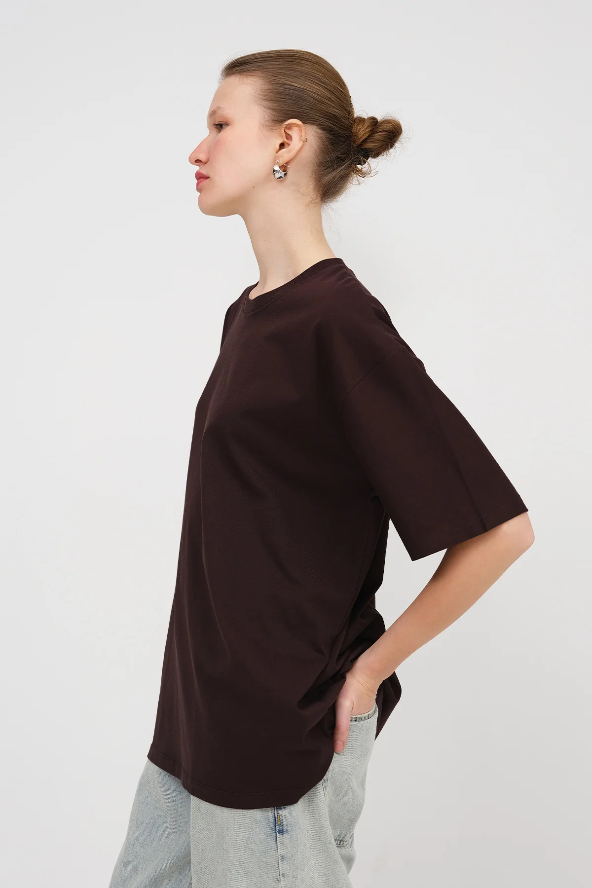 Basic T-shirt With Round Neck - Image 22