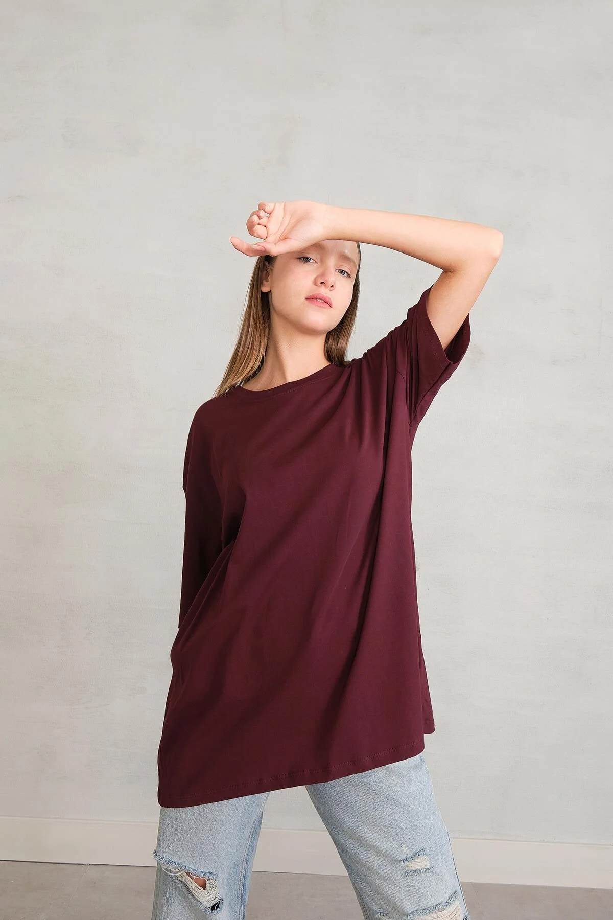 Basic T-shirt With Round Neck - Image 26