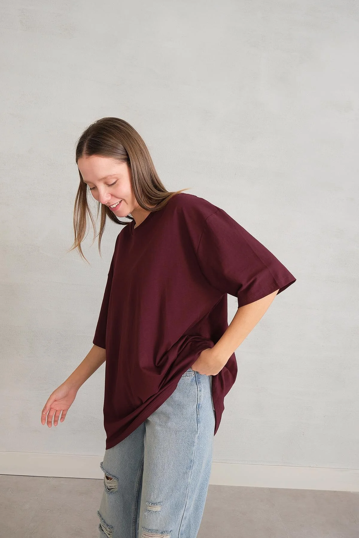 Basic T-shirt With Round Neck - Image 28