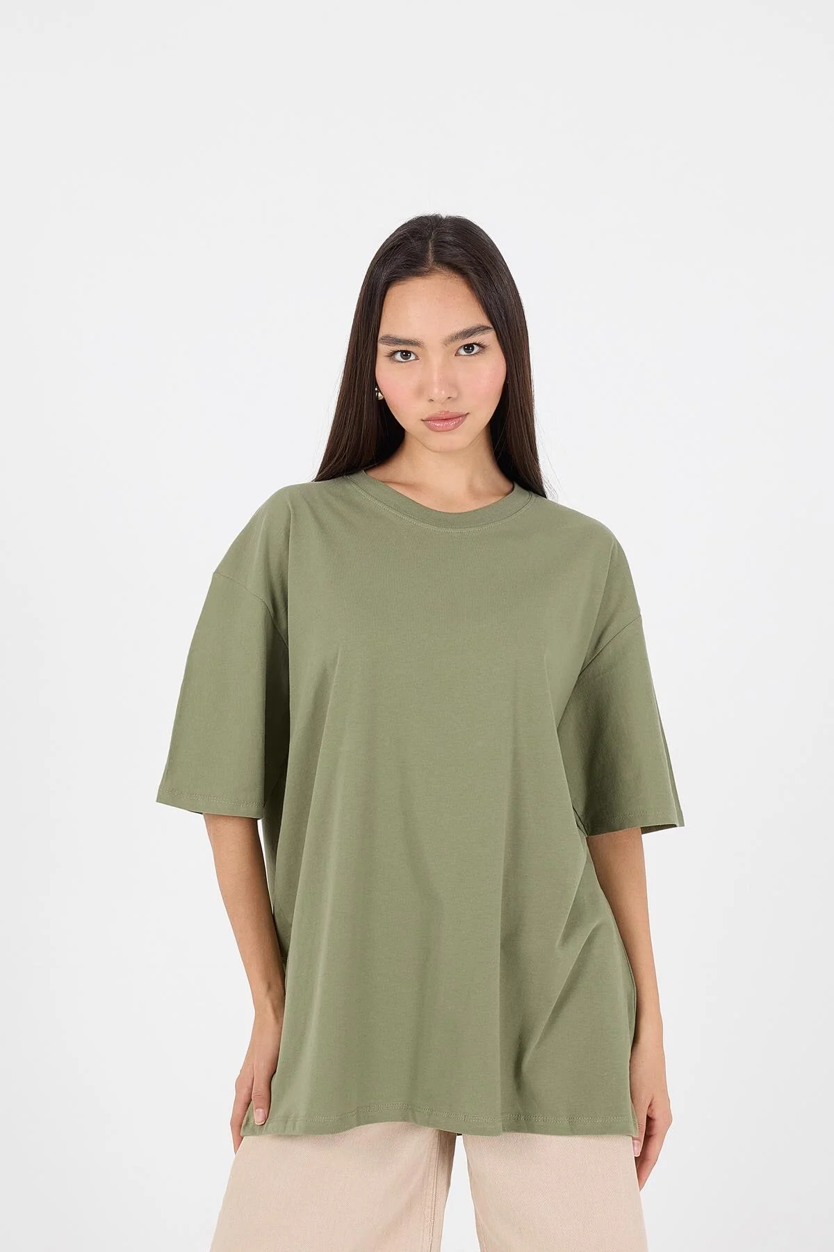 Basic T-shirt With Round Neck - Image 48