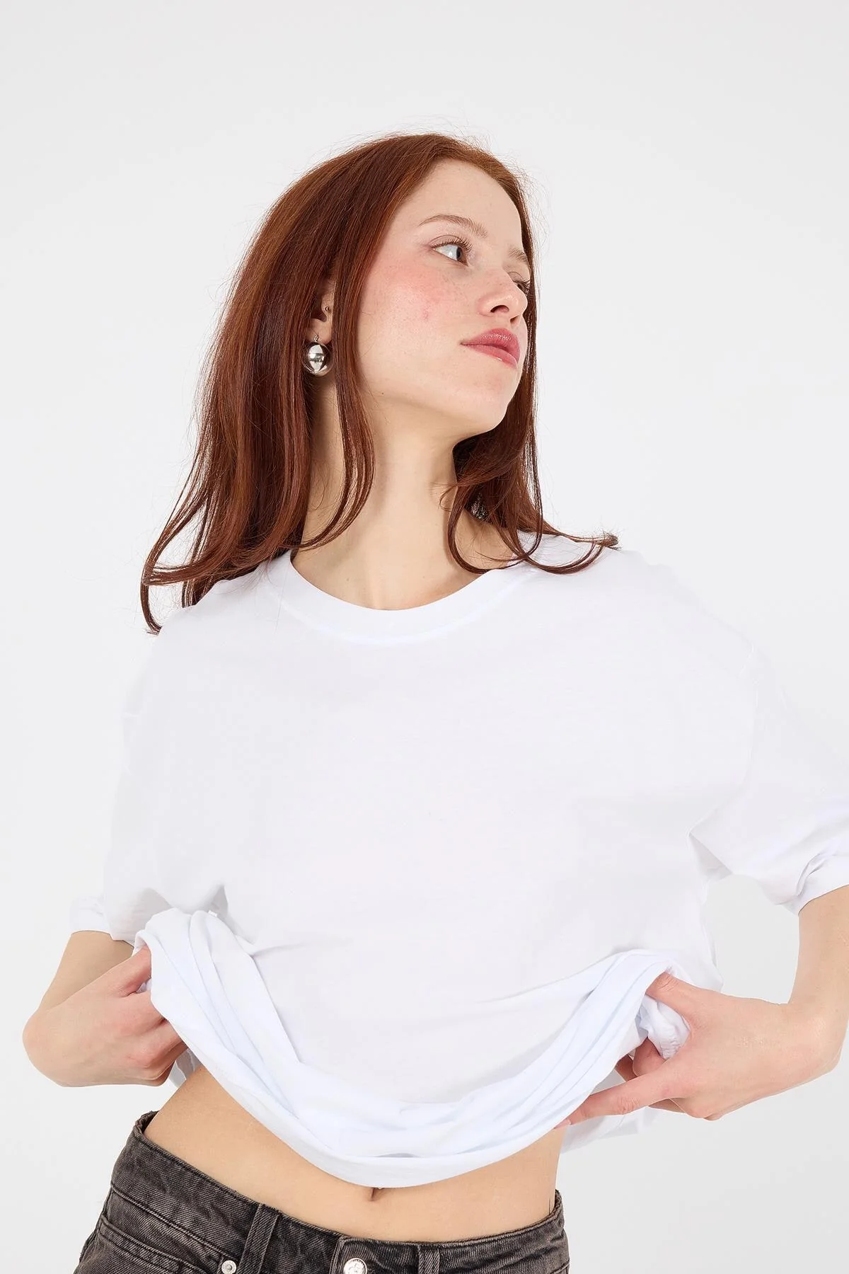 Basic T-shirt With Round Neck - Image 55
