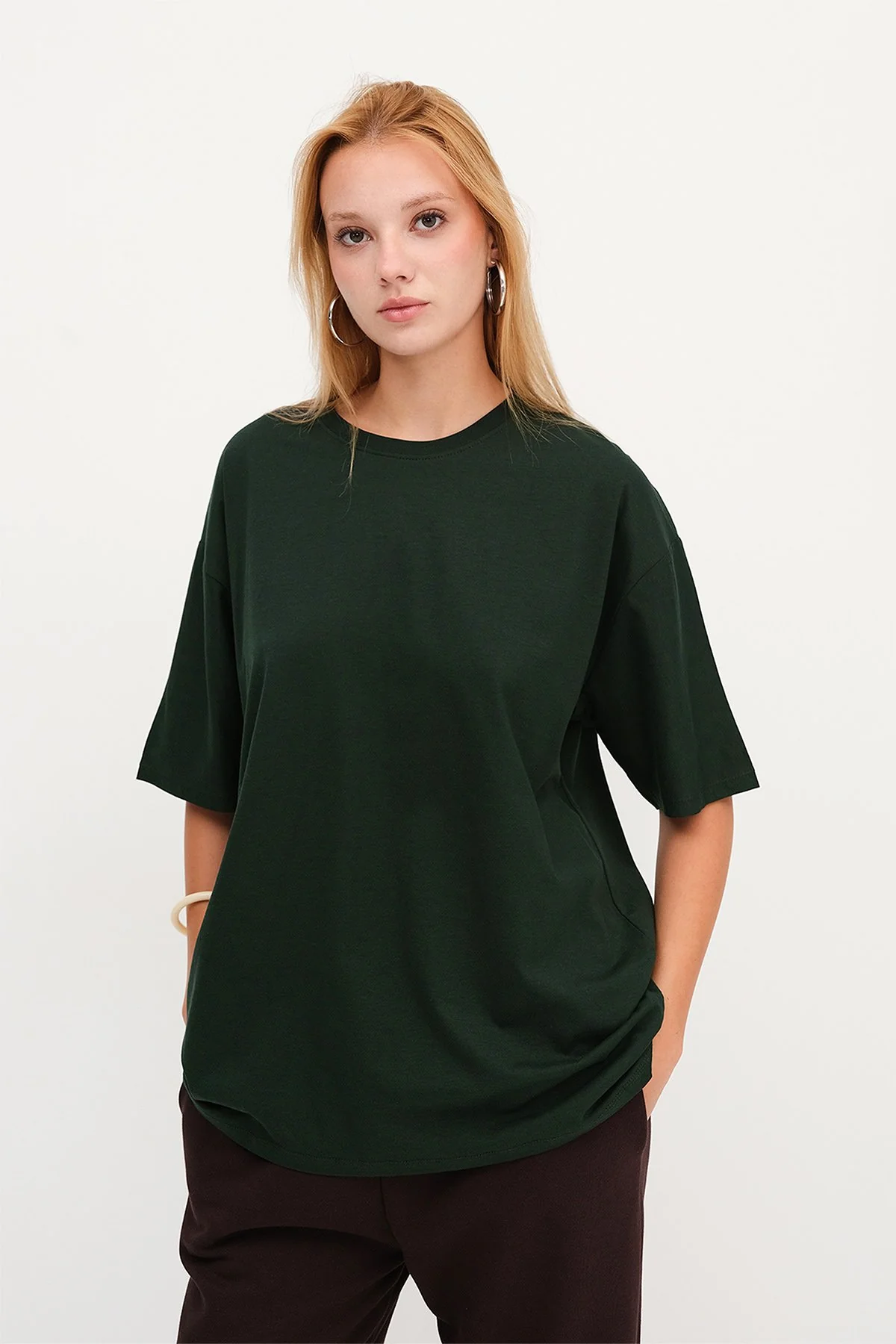 Basic T-shirt With Round Neck - Image 59