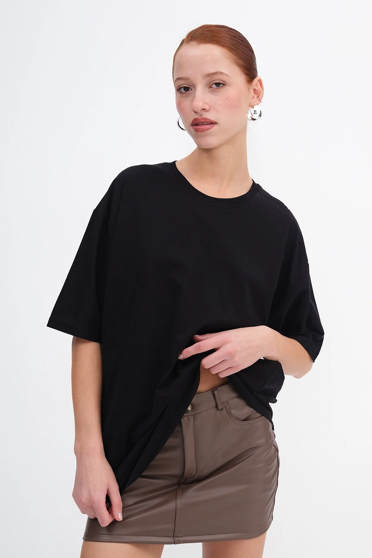 Basic T-shirt With Round Neck - Image 66