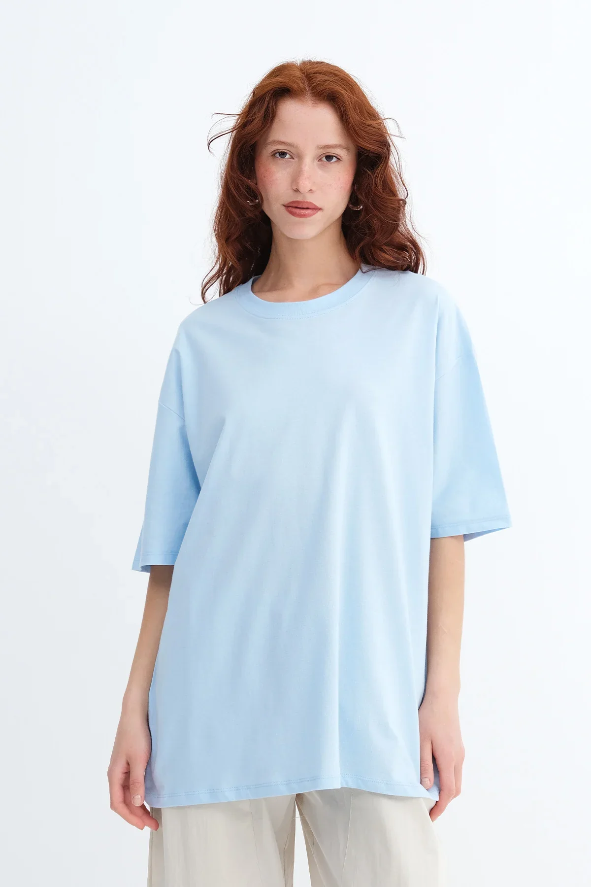 Basic T-shirt With Round Neck - Image 73