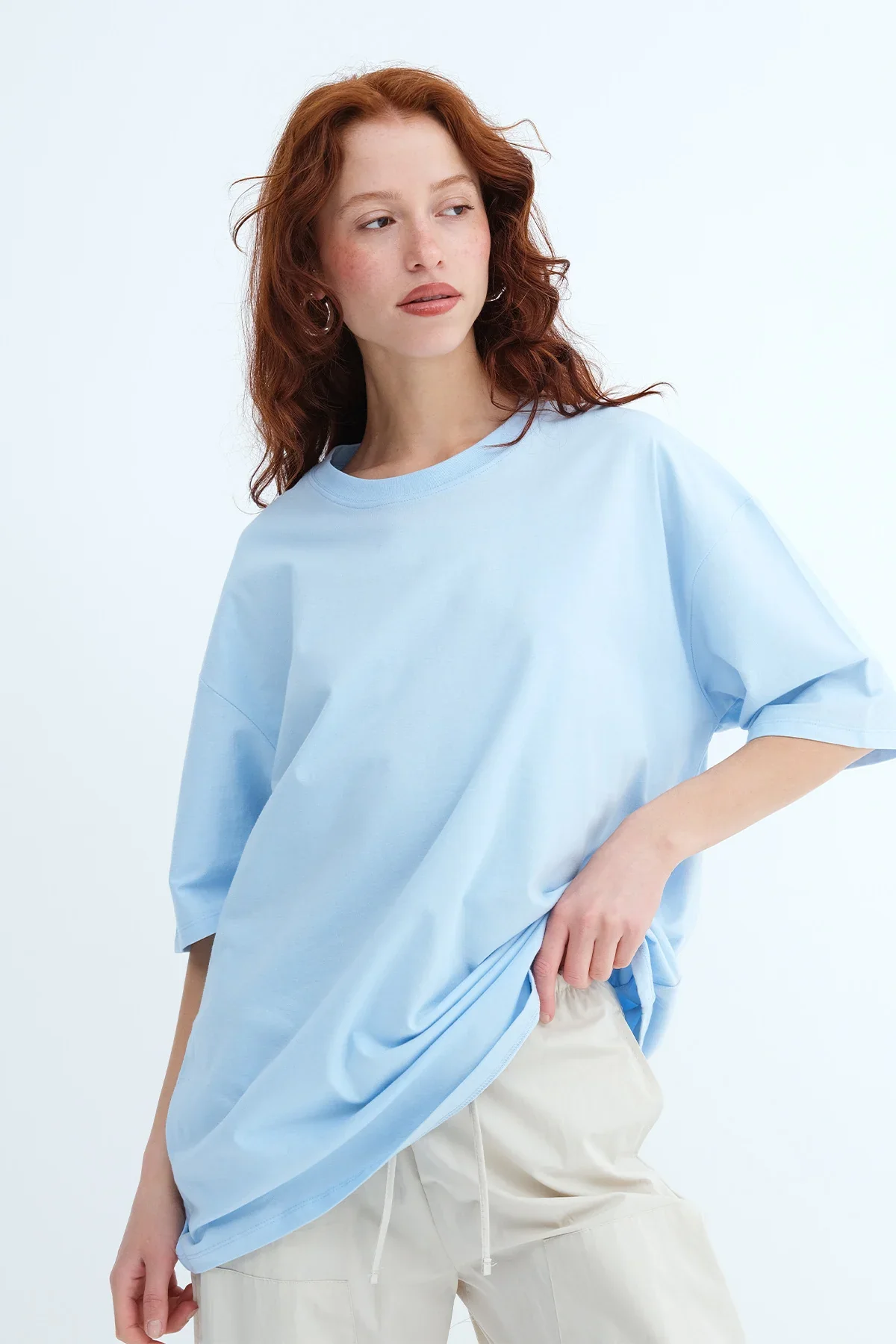 Basic T-shirt With Round Neck - Image 74