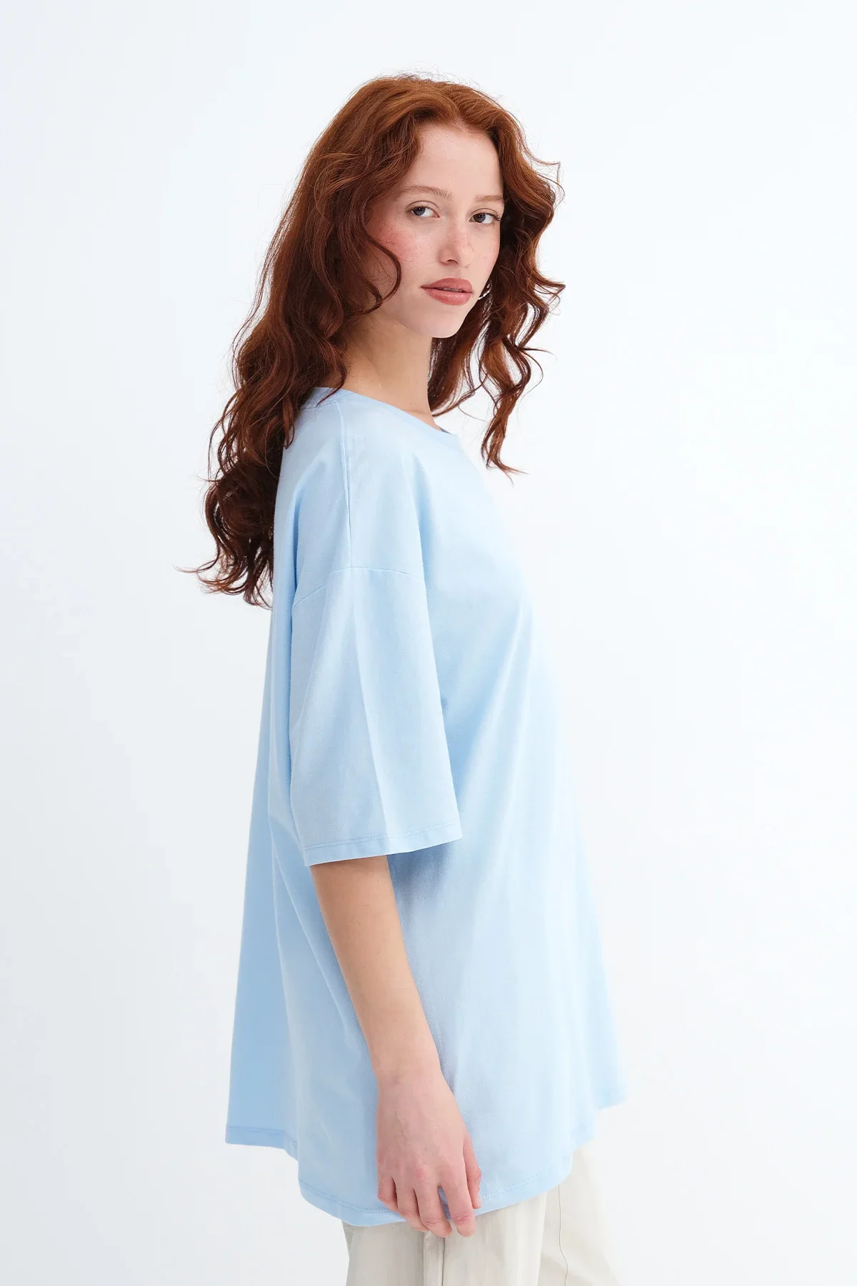 Basic T-shirt With Round Neck - Image 75