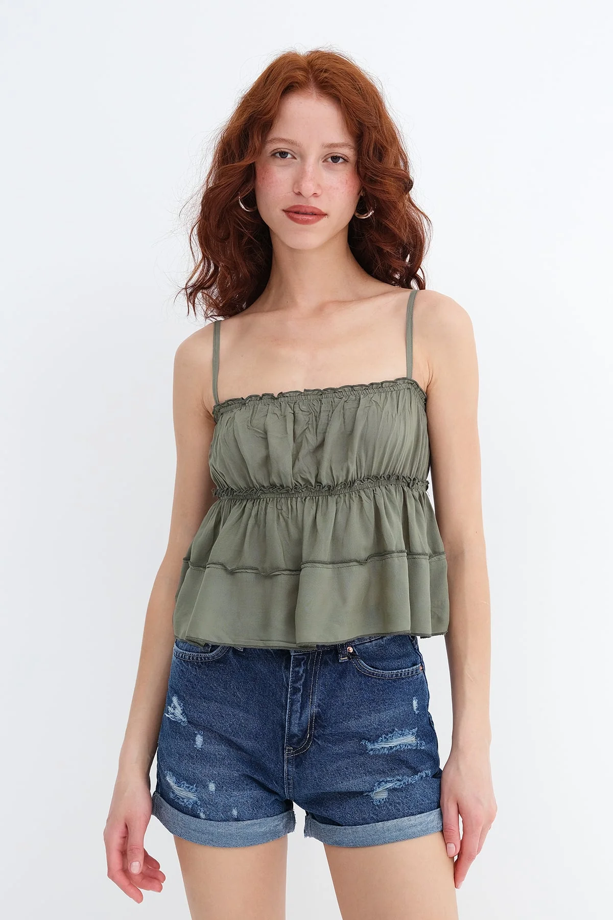 Blouse with Gathered Detail - Image 3