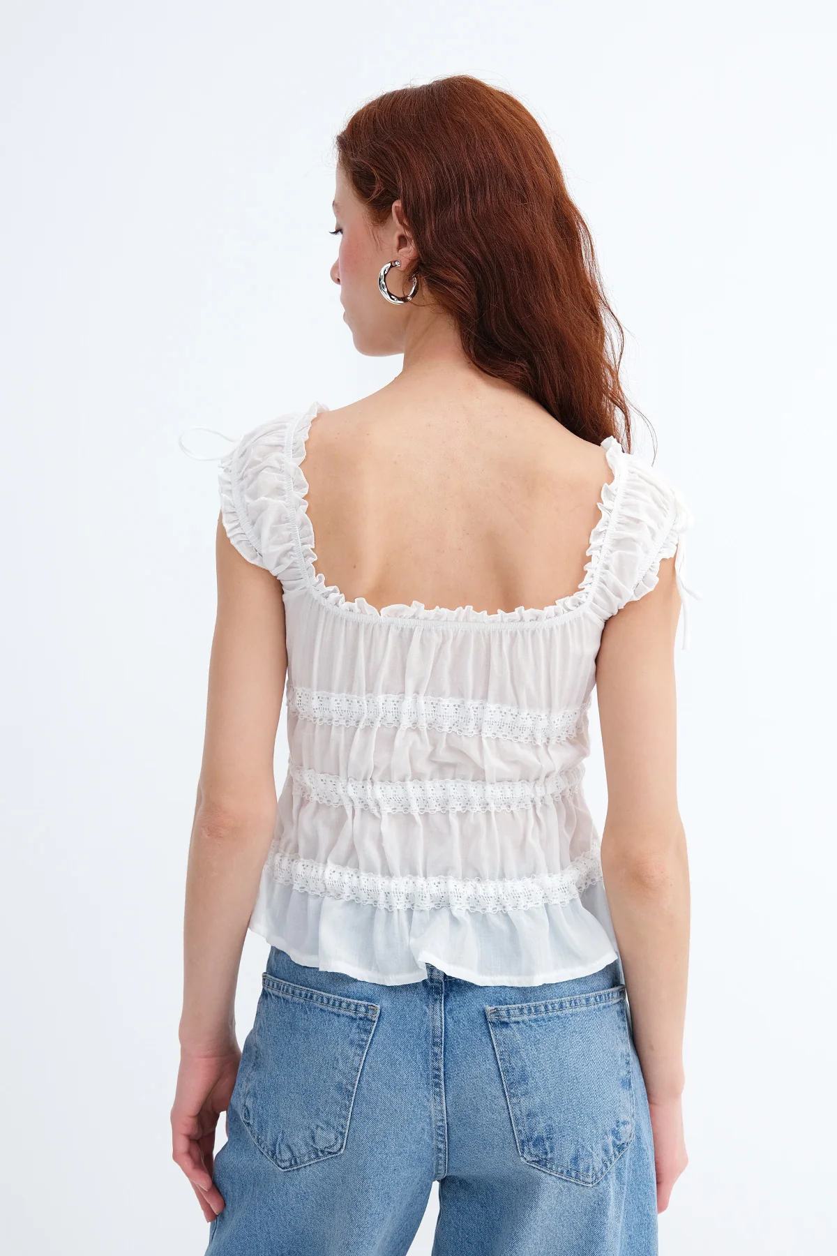 Blouse with Tie Detail - Image 11