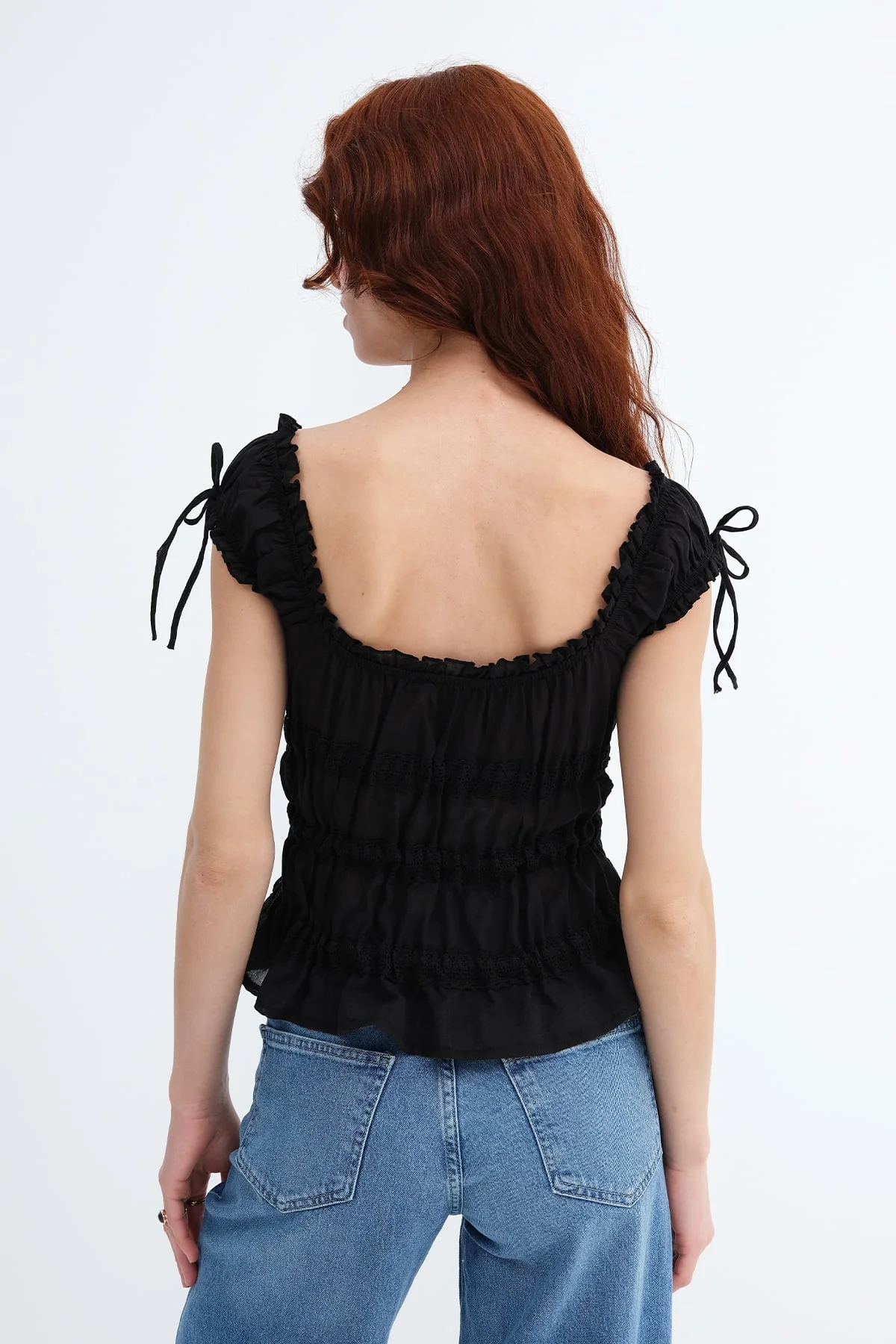 Blouse with Tie Detail - Image 4