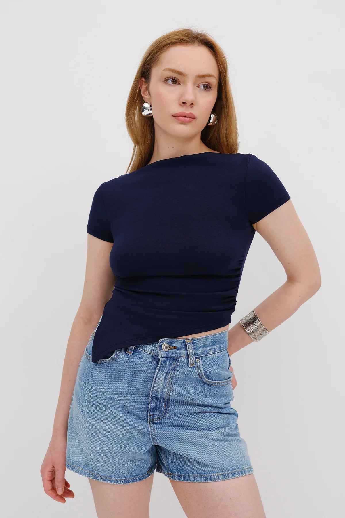 Boat Neck Blouse - Image 19