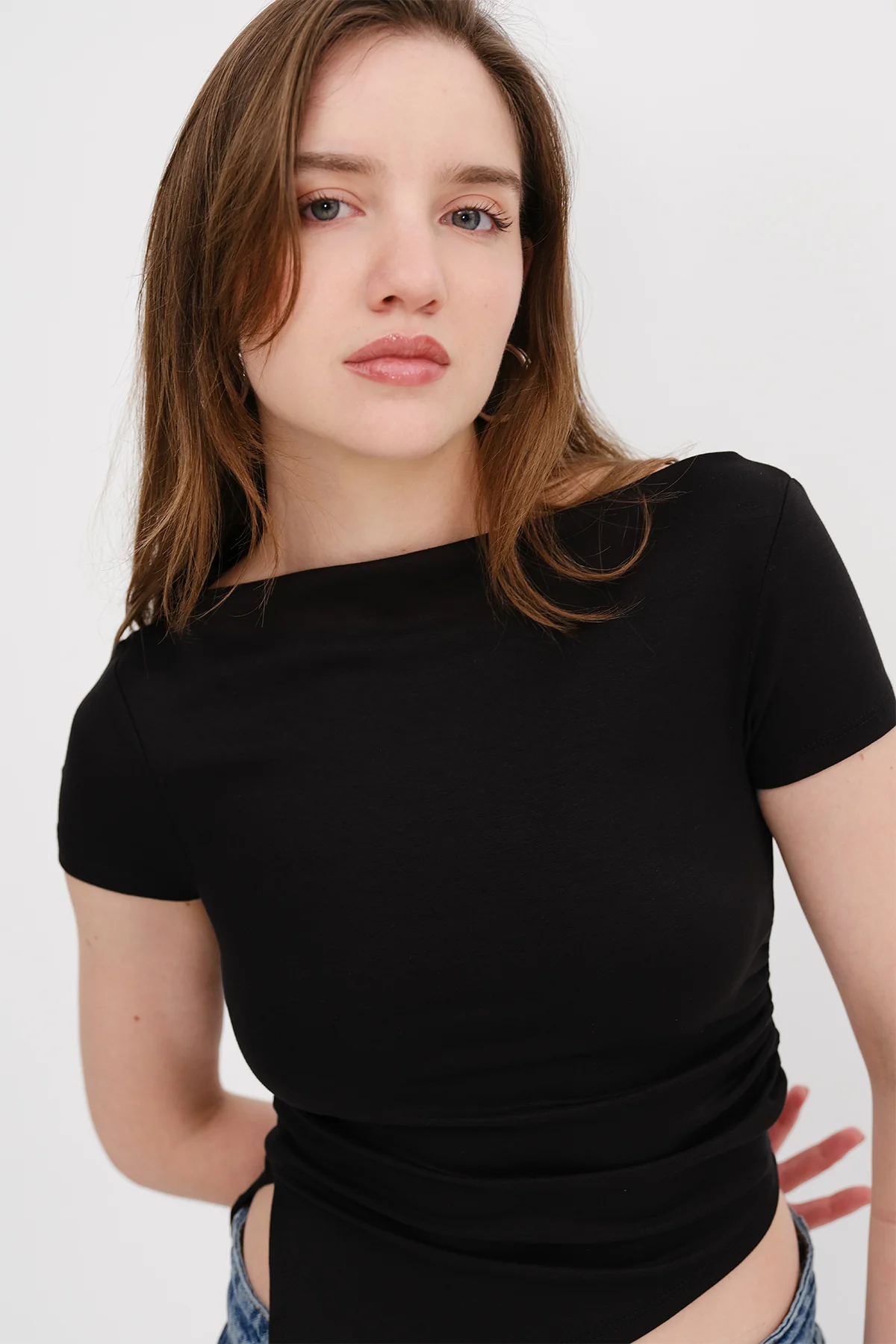 Boat Neck Blouse - Image 4