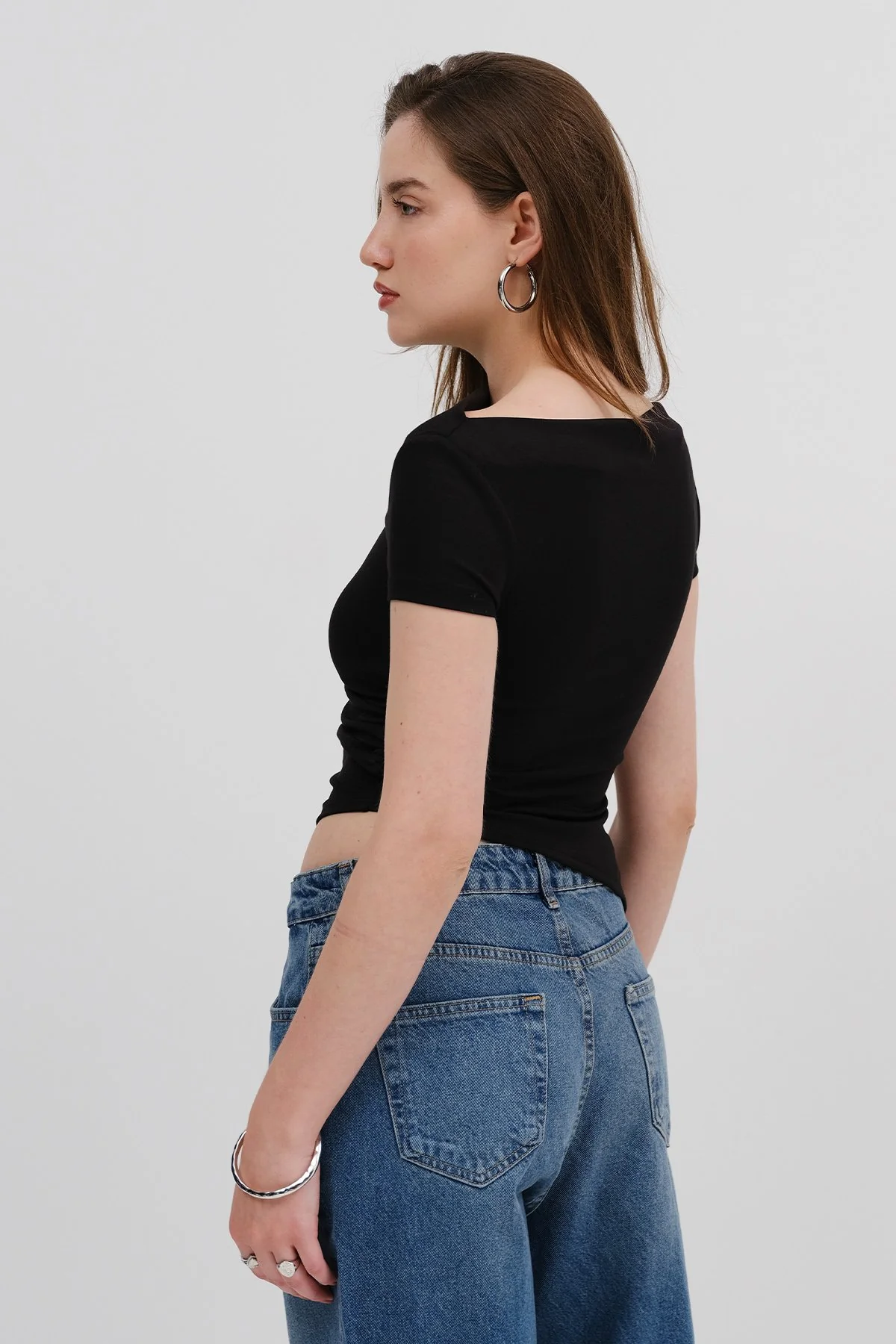 Boat Neck Blouse - Image 5