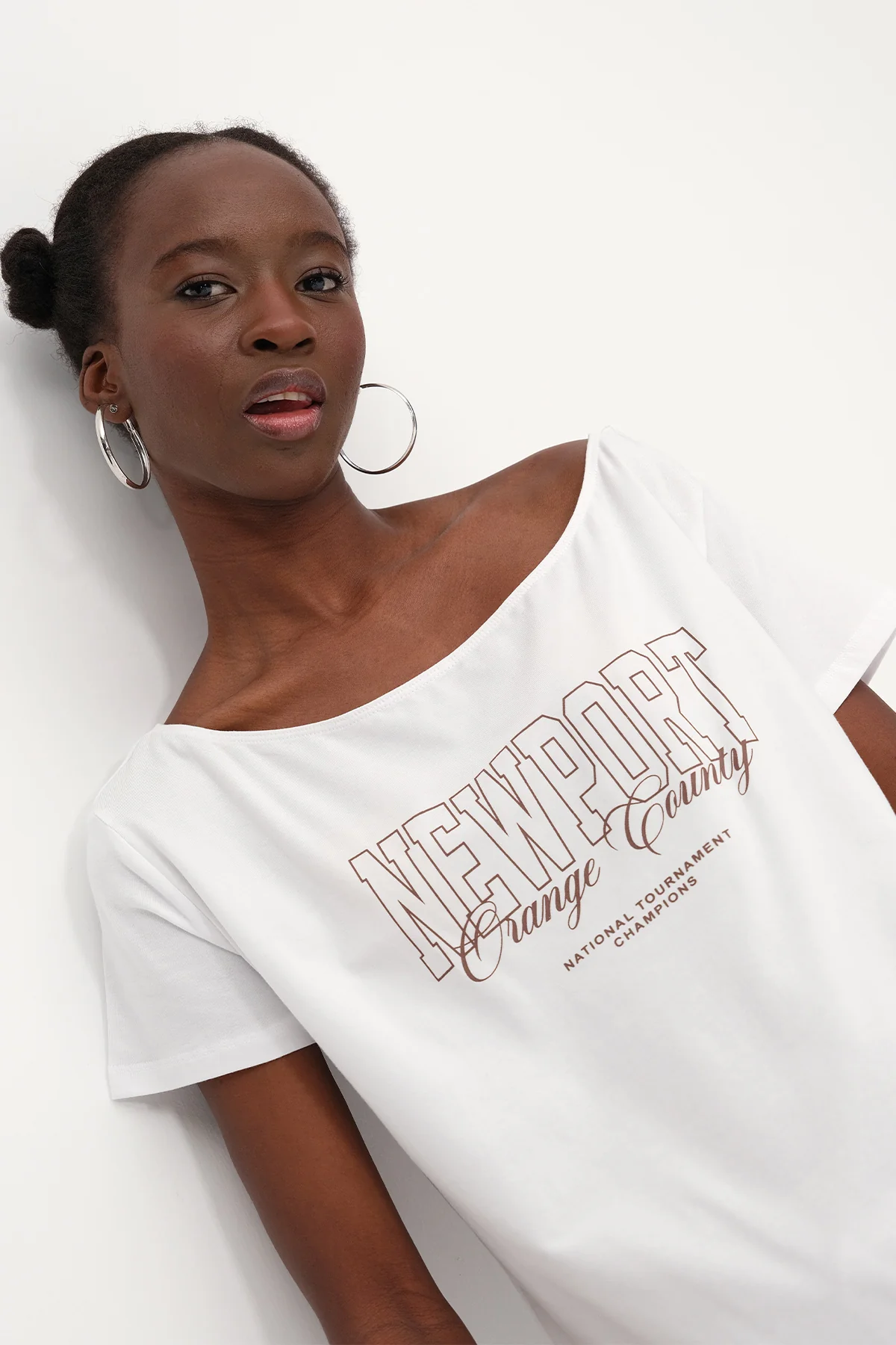 Boat Neck Printed T-Shirt - Image 12