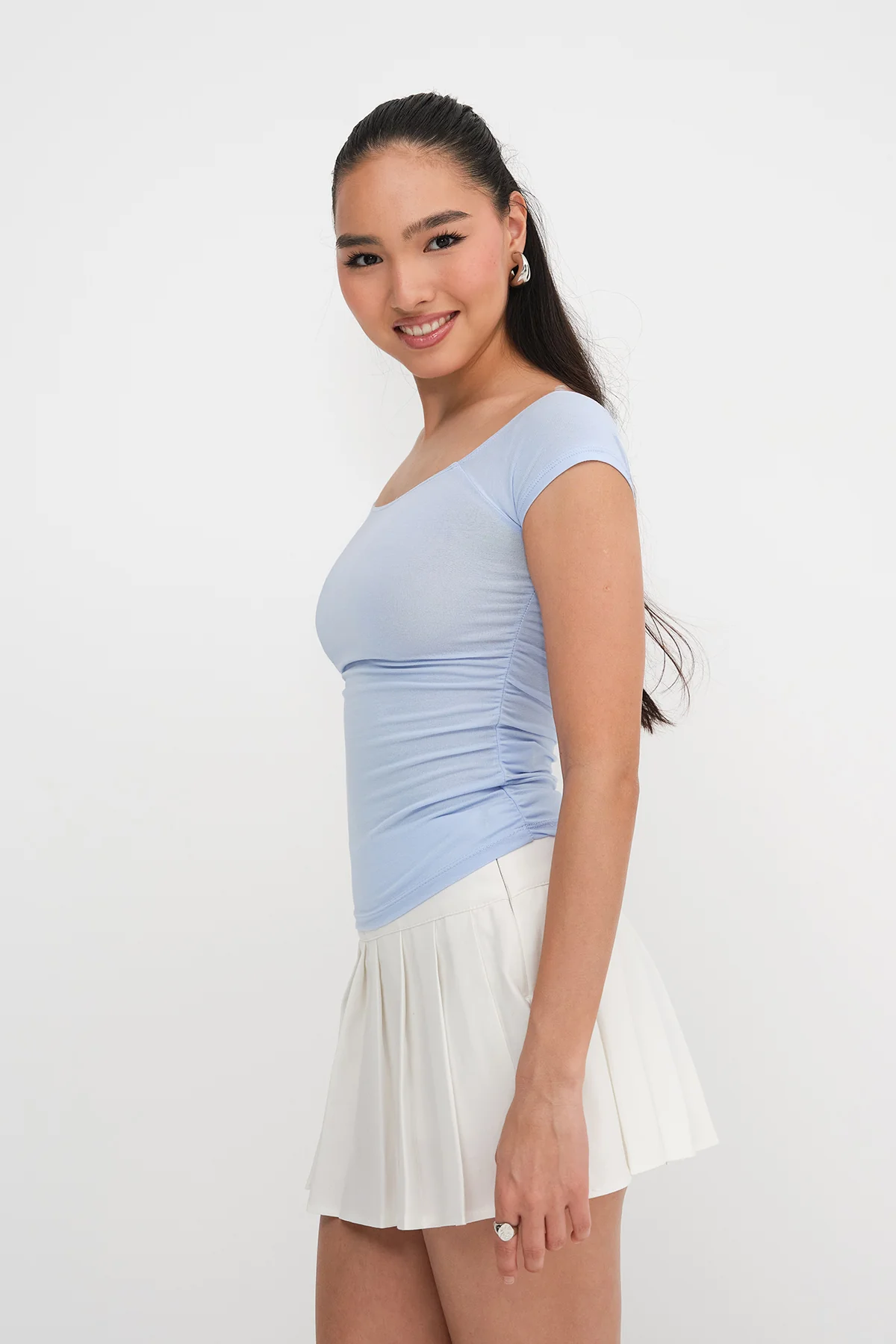 Boat Neck T-shirt - Image 14