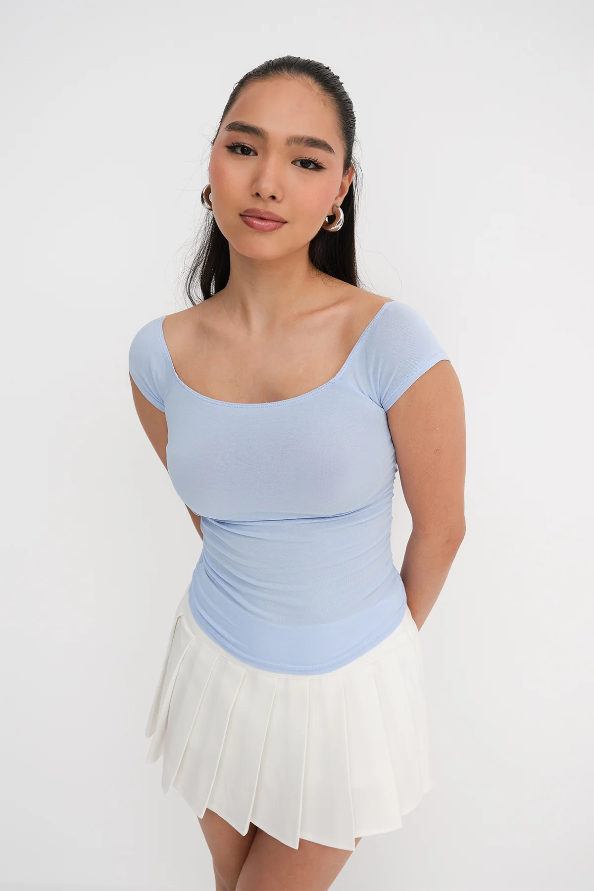Boat Neck T-shirt - Image 17