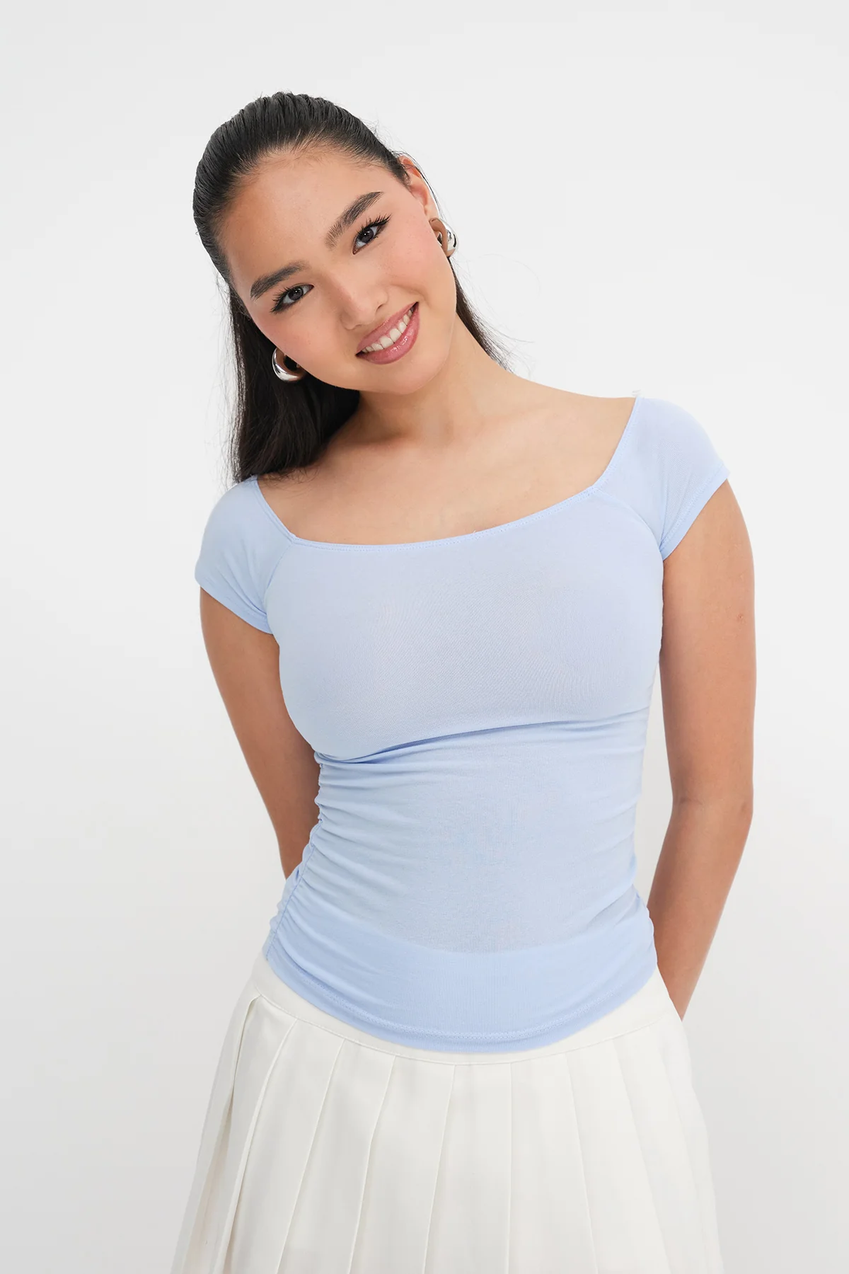 Boat Neck T-shirt - Image 18