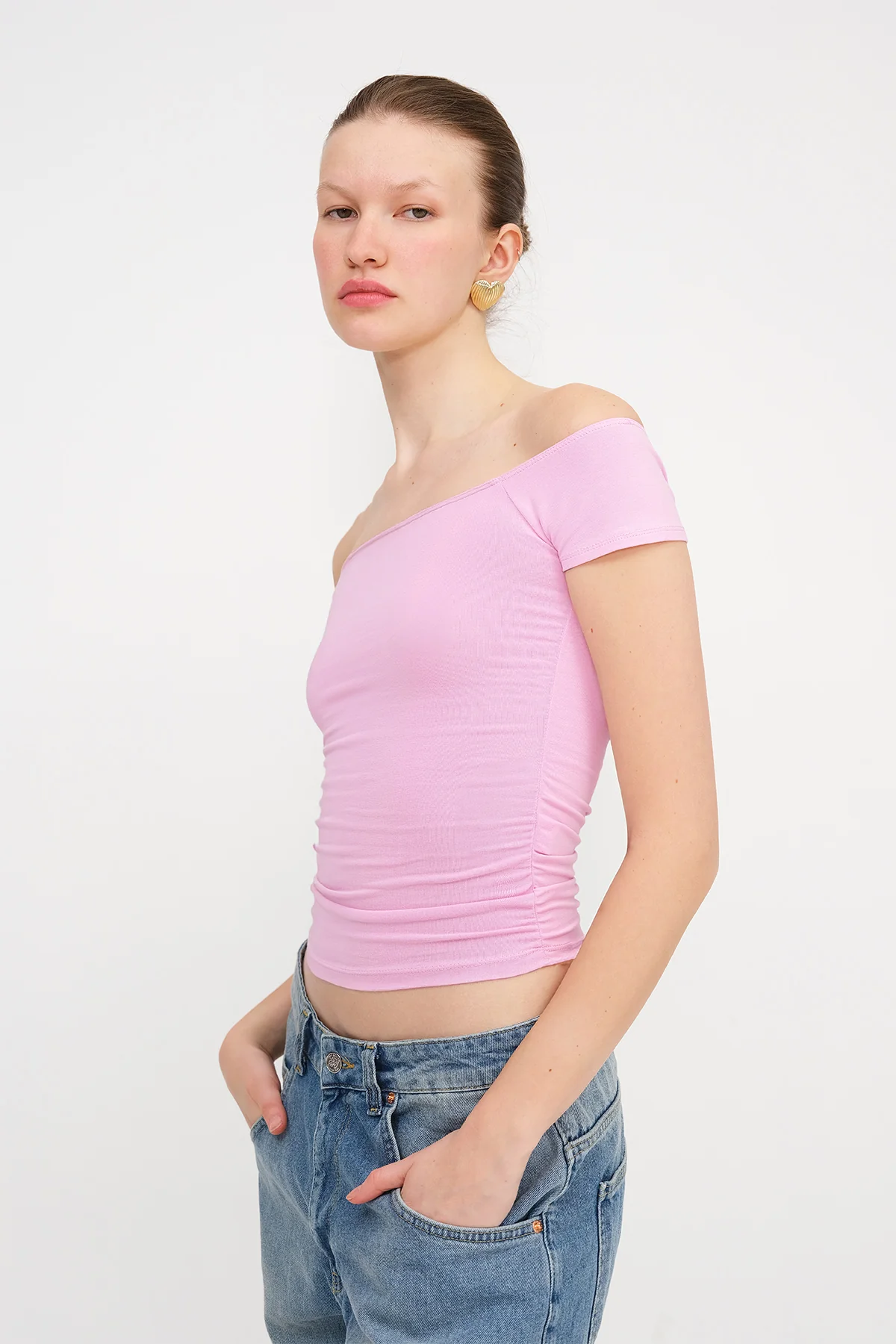 Boat Neck T-shirt - Image 21