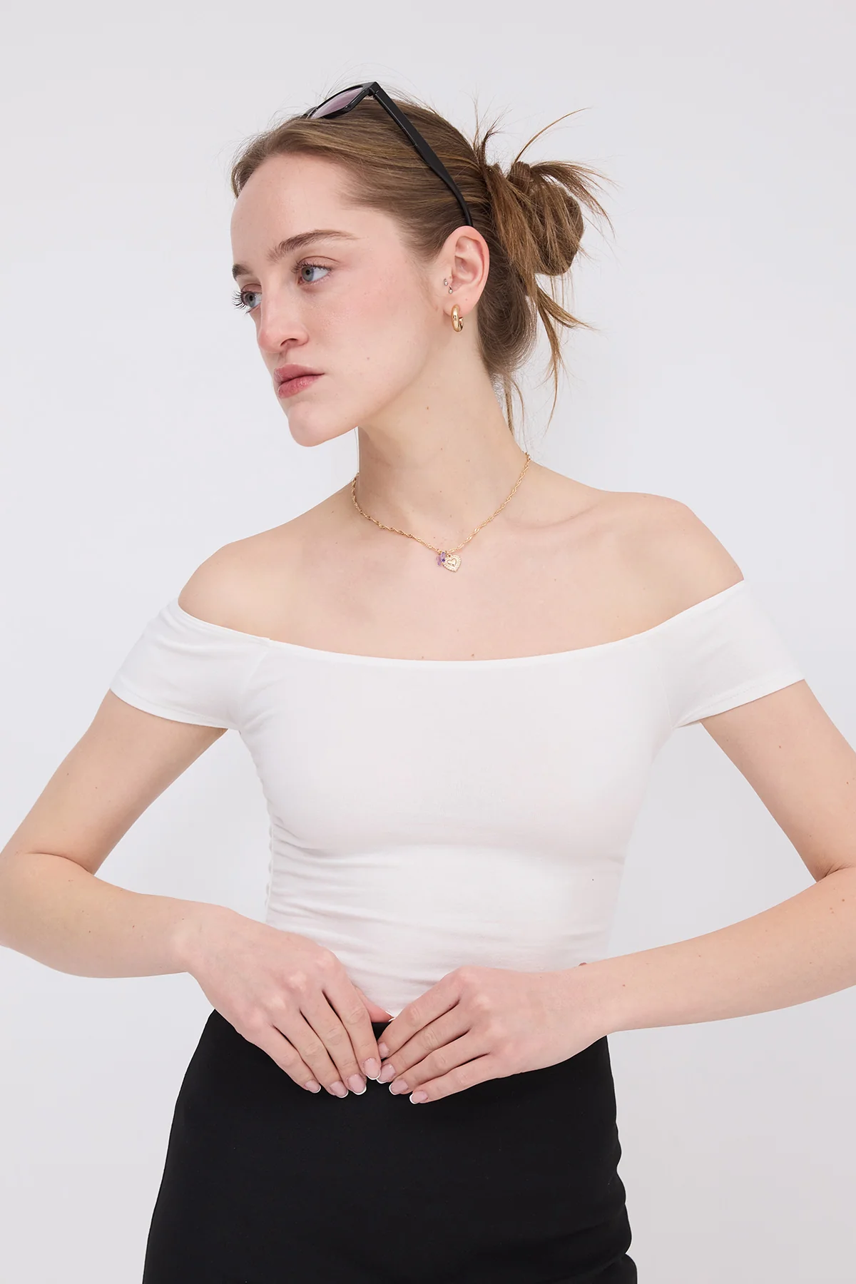 Boat Neck T-shirt - Image 27