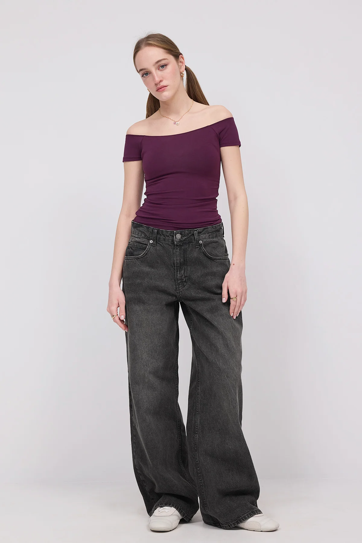 Boat Neck T-shirt - Image 32