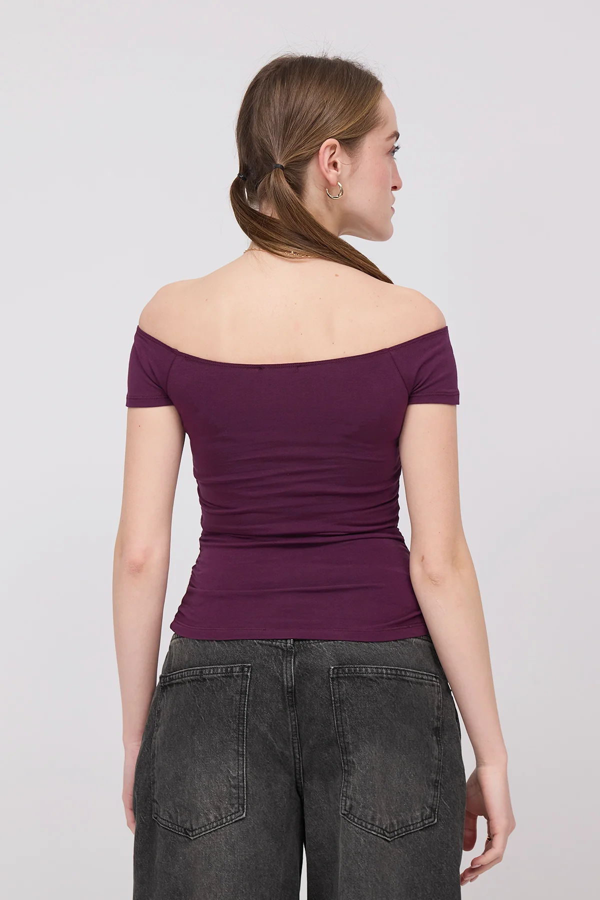 Boat Neck T-shirt - Image 36