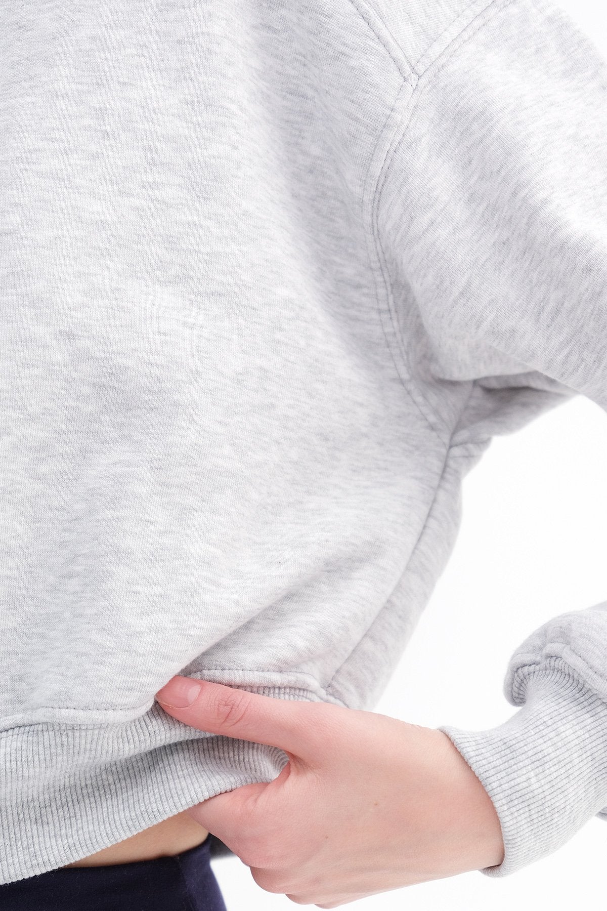 Brushed Crew Neck Basic Sweatshirt - Image 65