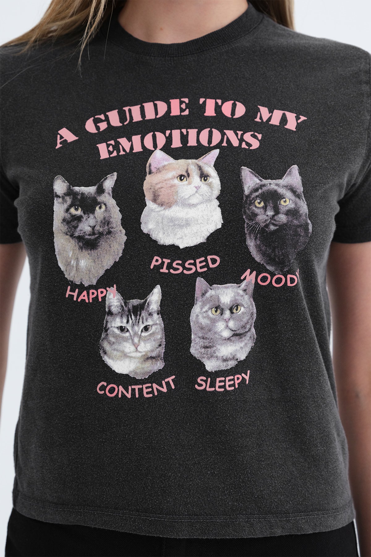 Cat Print T-shirt - Image 5