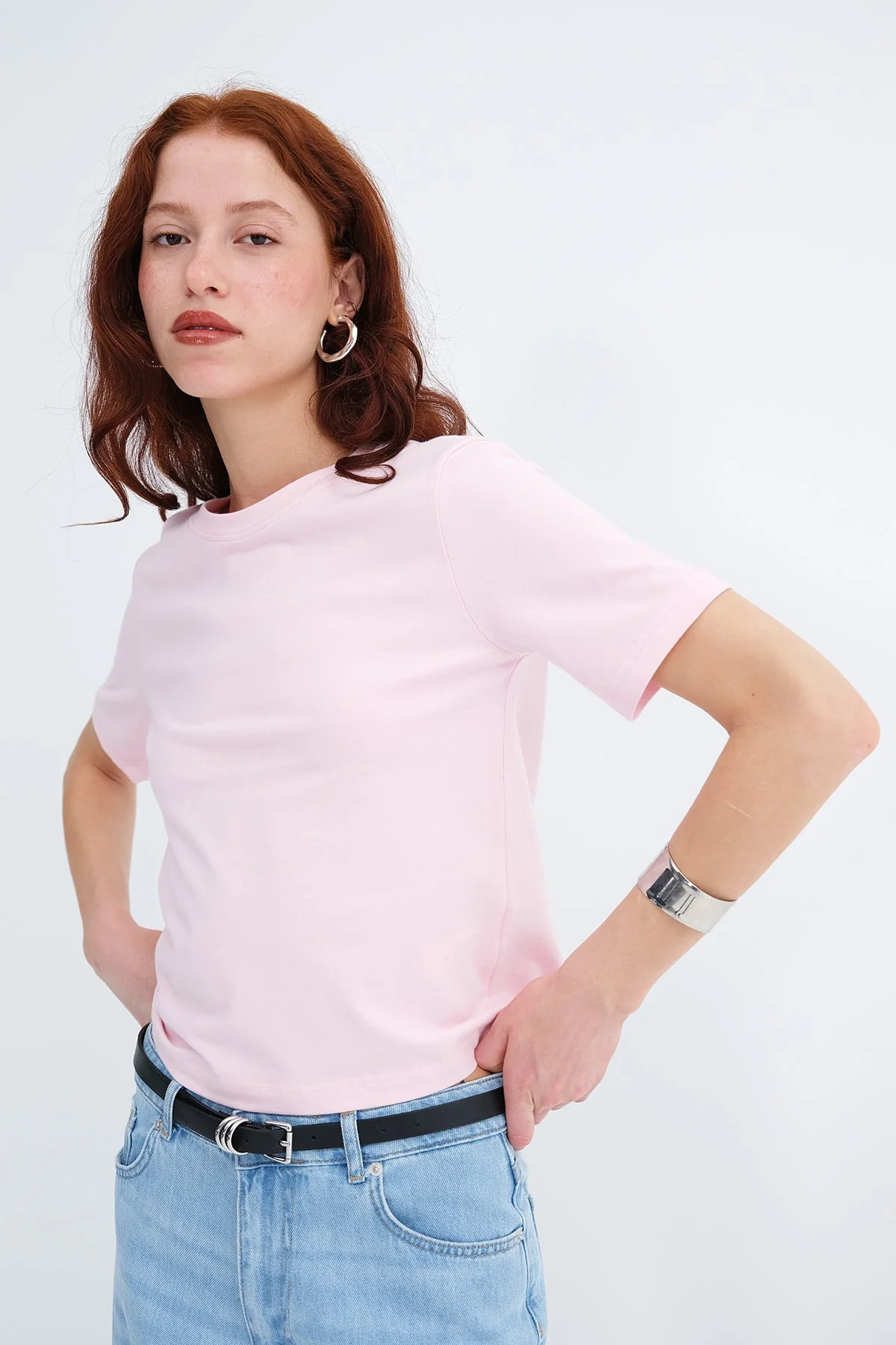 Crew Neck Basic T-shirt - Image 14