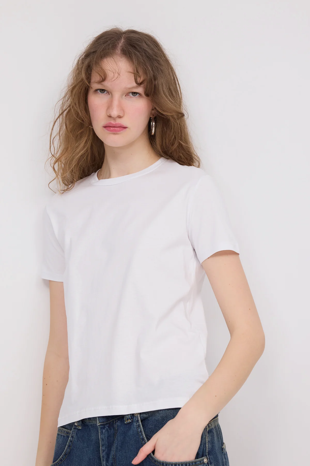 Crew Neck Basic T-shirt - Image 37