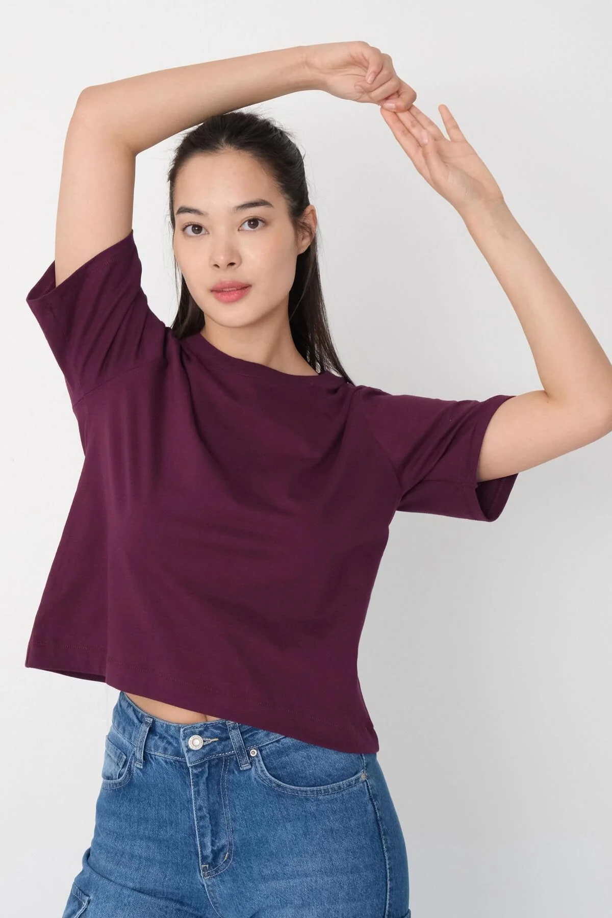 Crew Neck Basic T-shirt - Image 36