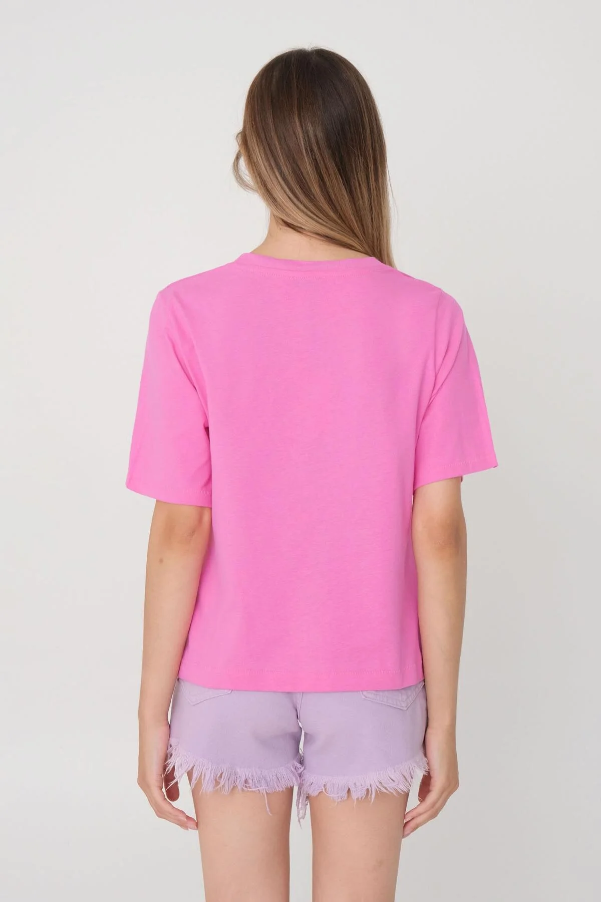Crew Neck Basic T-shirt - Image 43