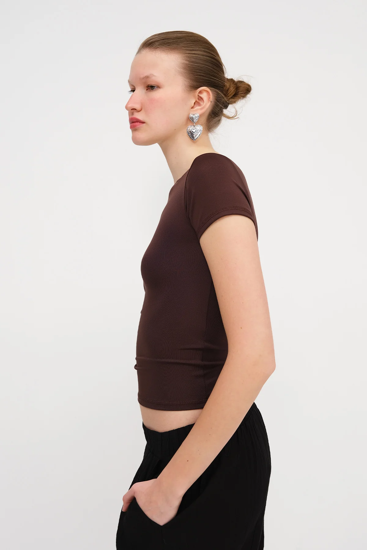 Crew Neck Basic T-shirt - Image 28