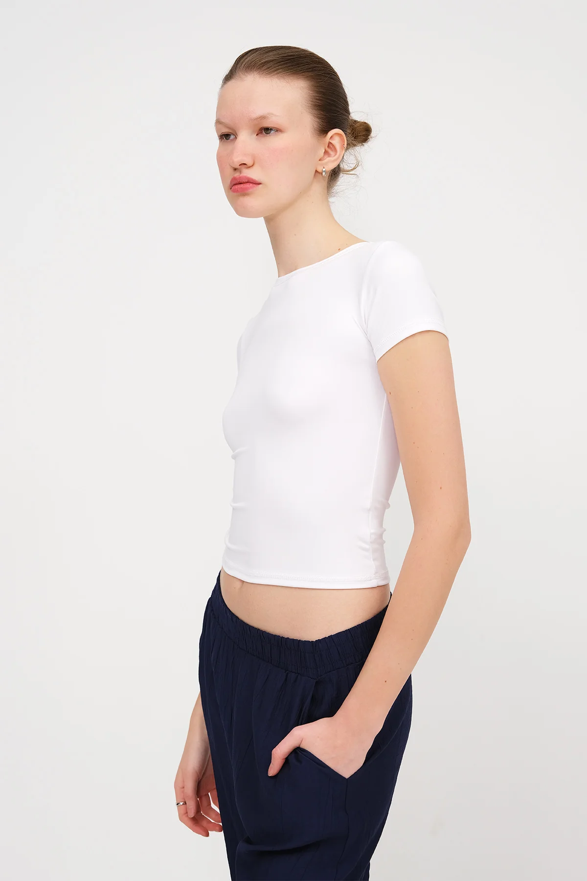 Crew Neck Basic T-shirt - Image 38