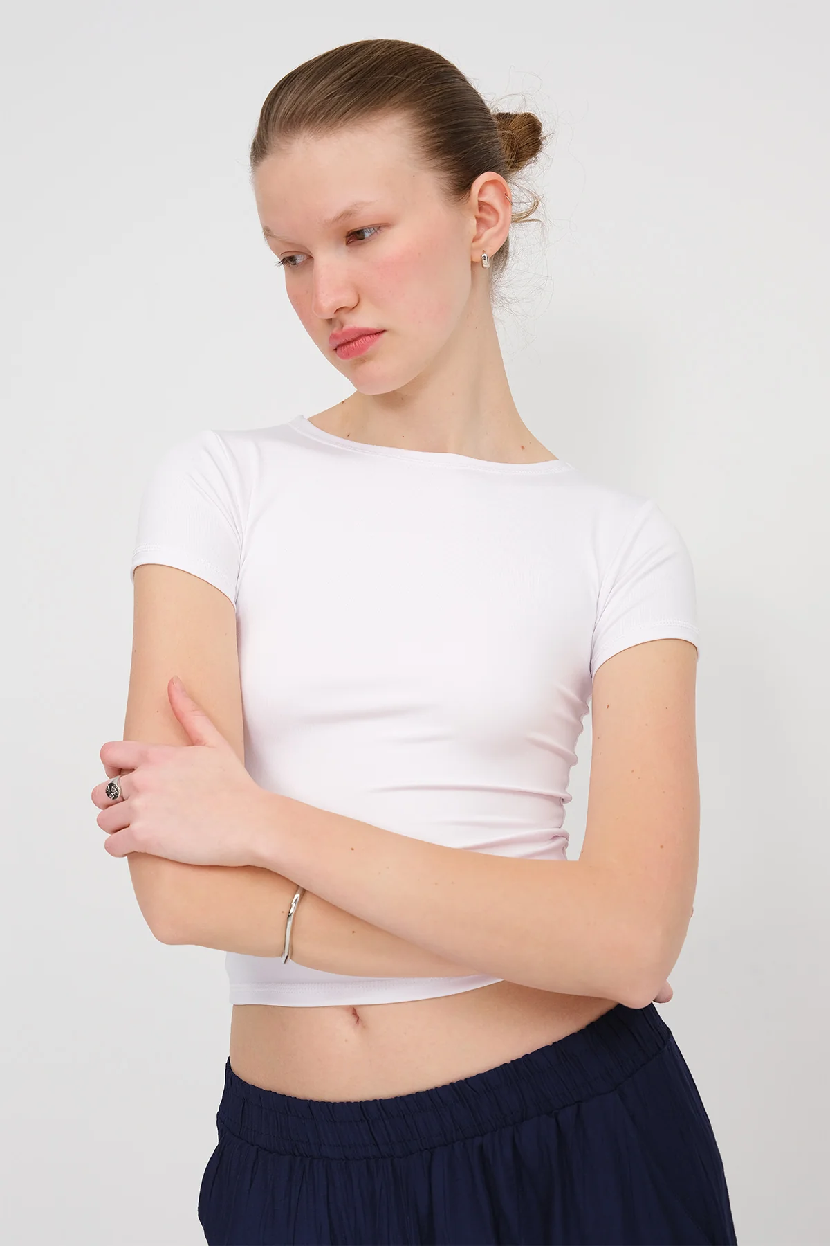 Crew Neck Basic T-shirt - Image 39