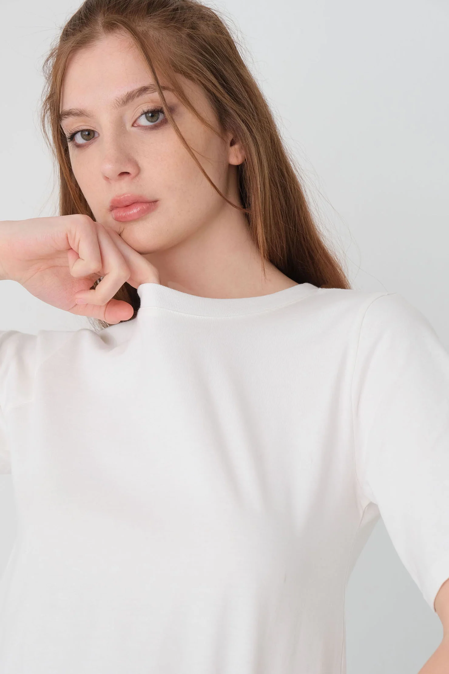 Crew Neck Basic T-shirt - Image 55